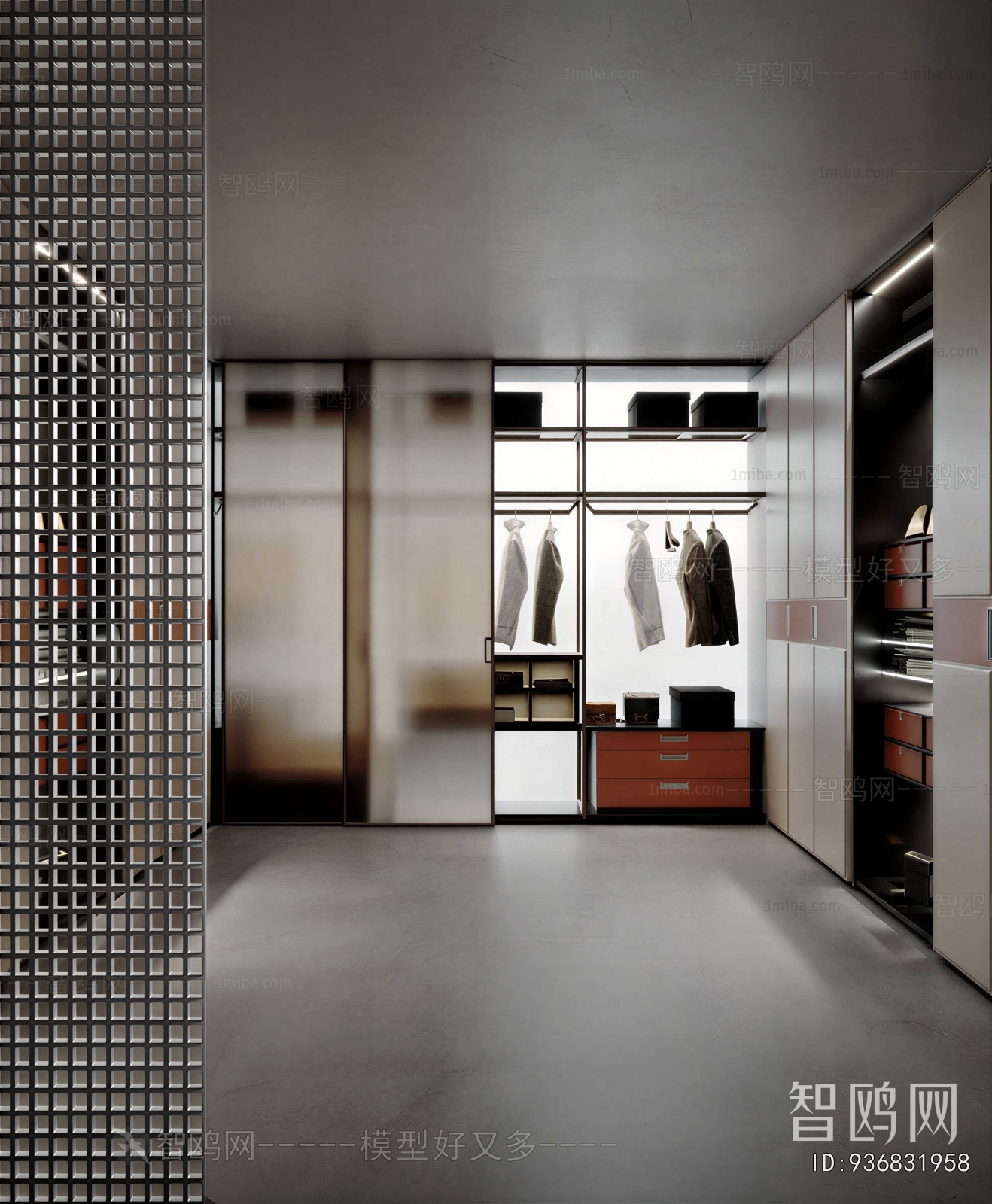 Modern Clothes Storage Area