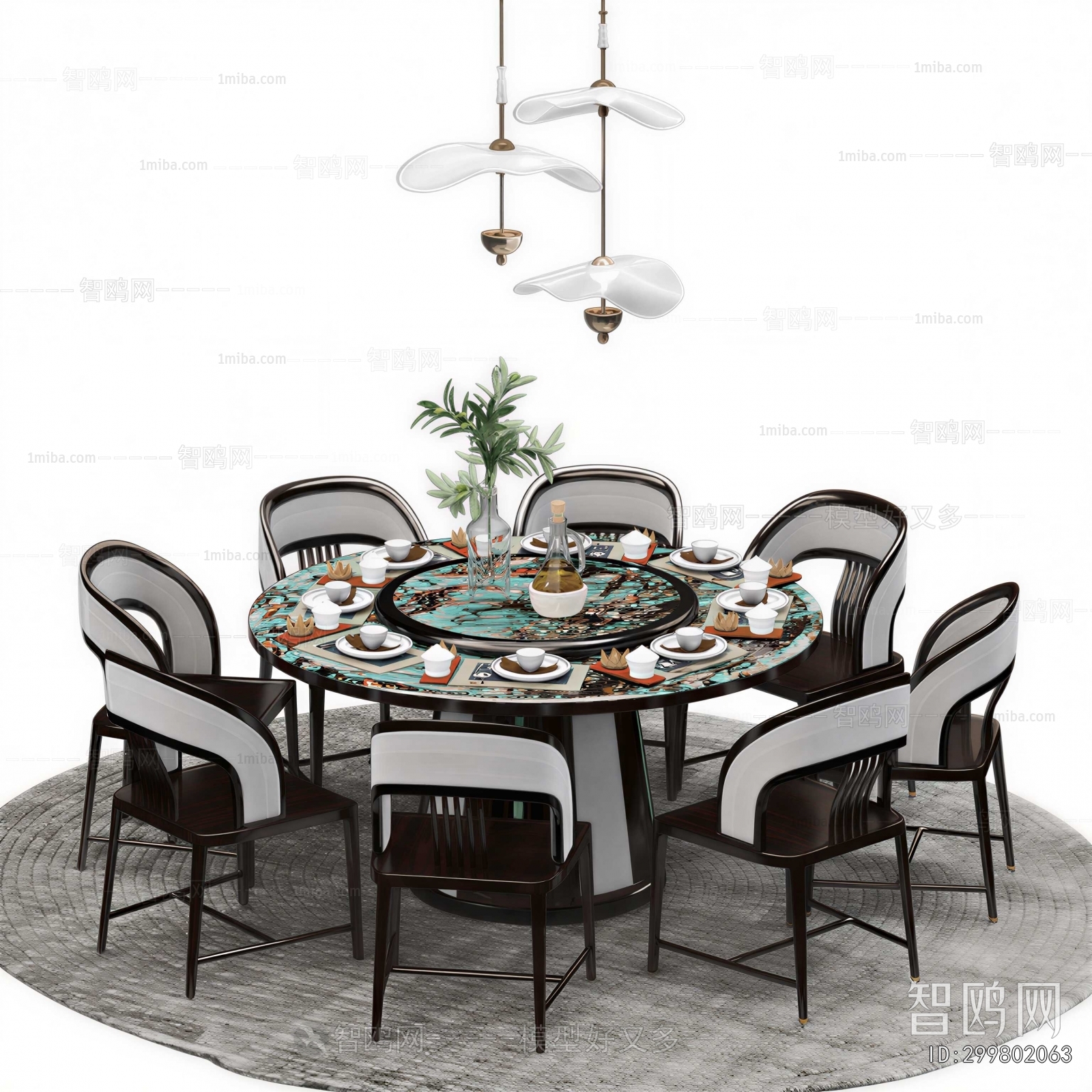 New Chinese Style Dining Table And Chairs