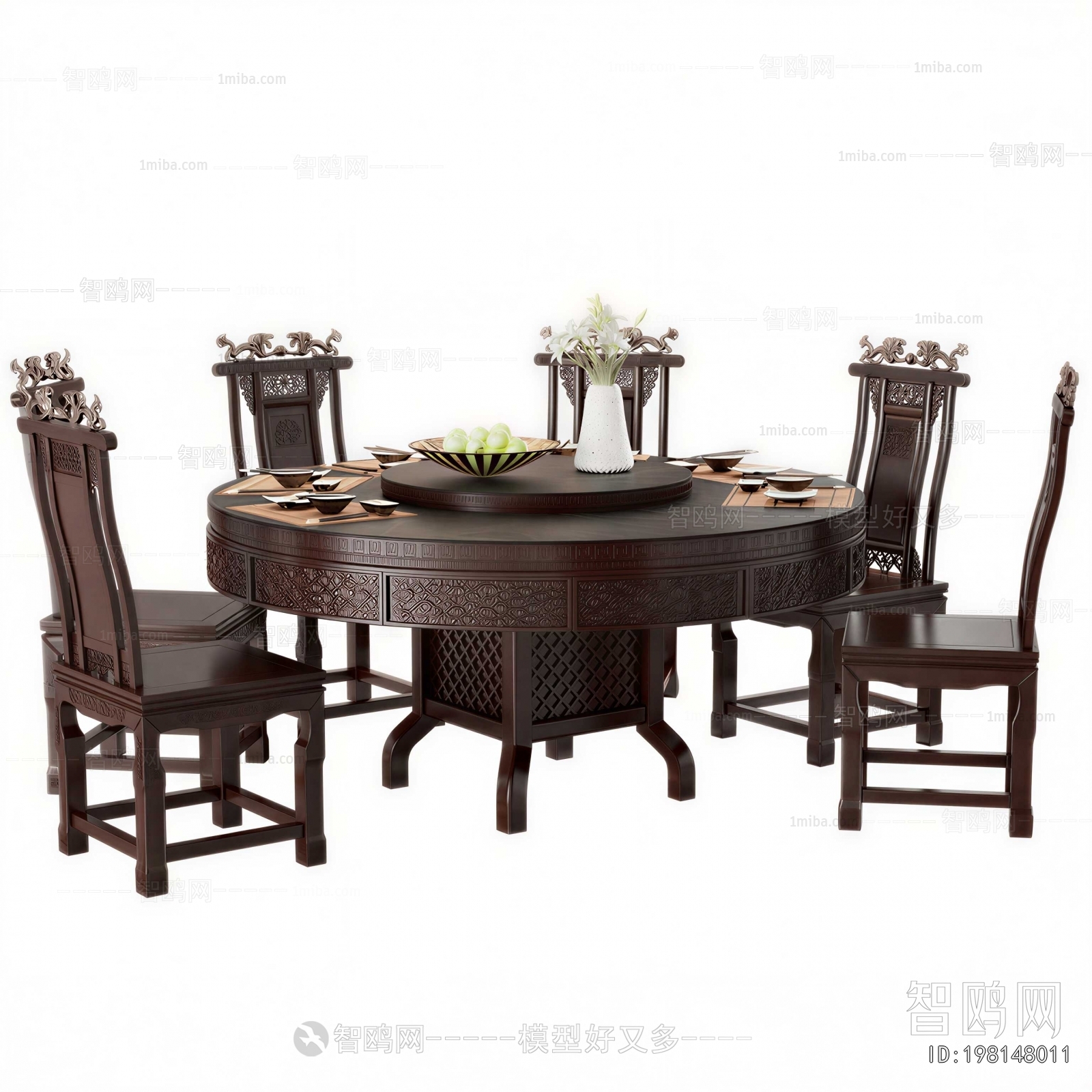 New Chinese Style Dining Table And Chairs