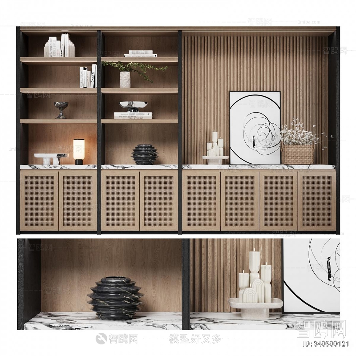 New Chinese Style Bookcase