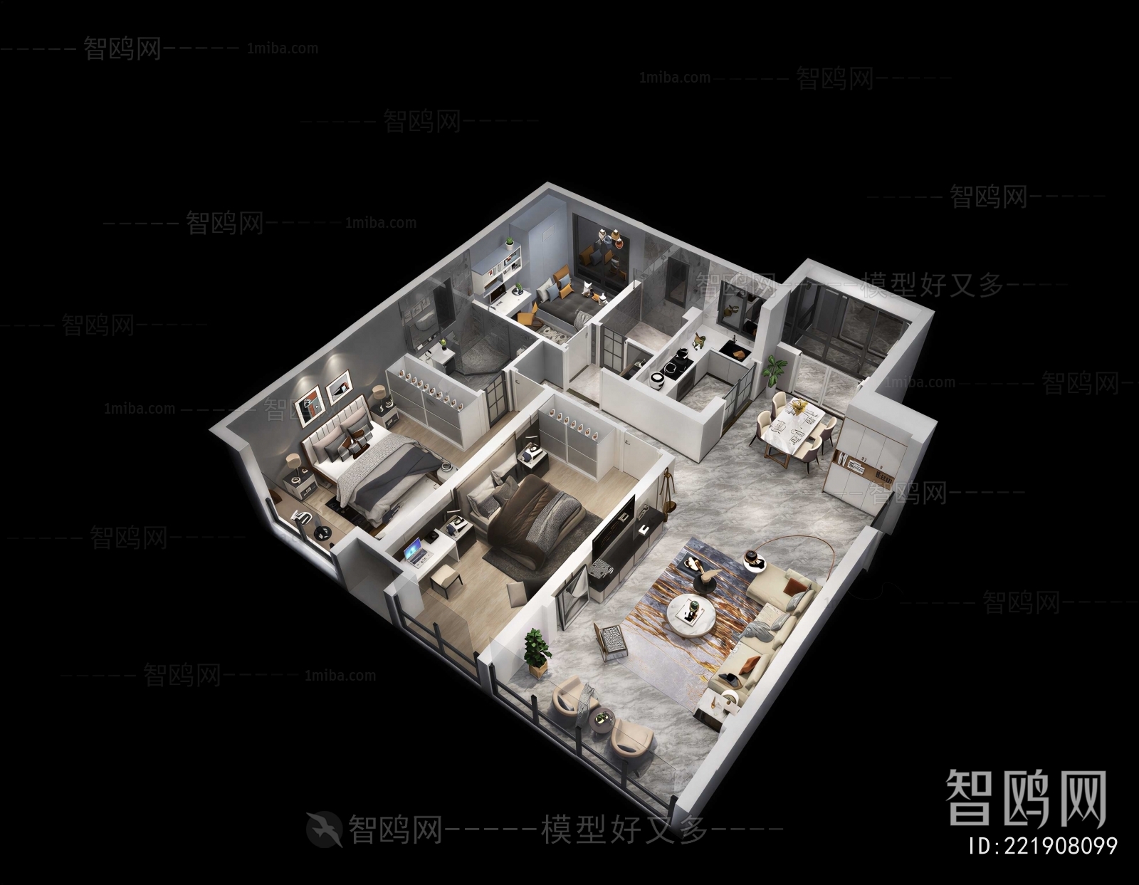 Modern A Bird's-eye View Of Home Decoration