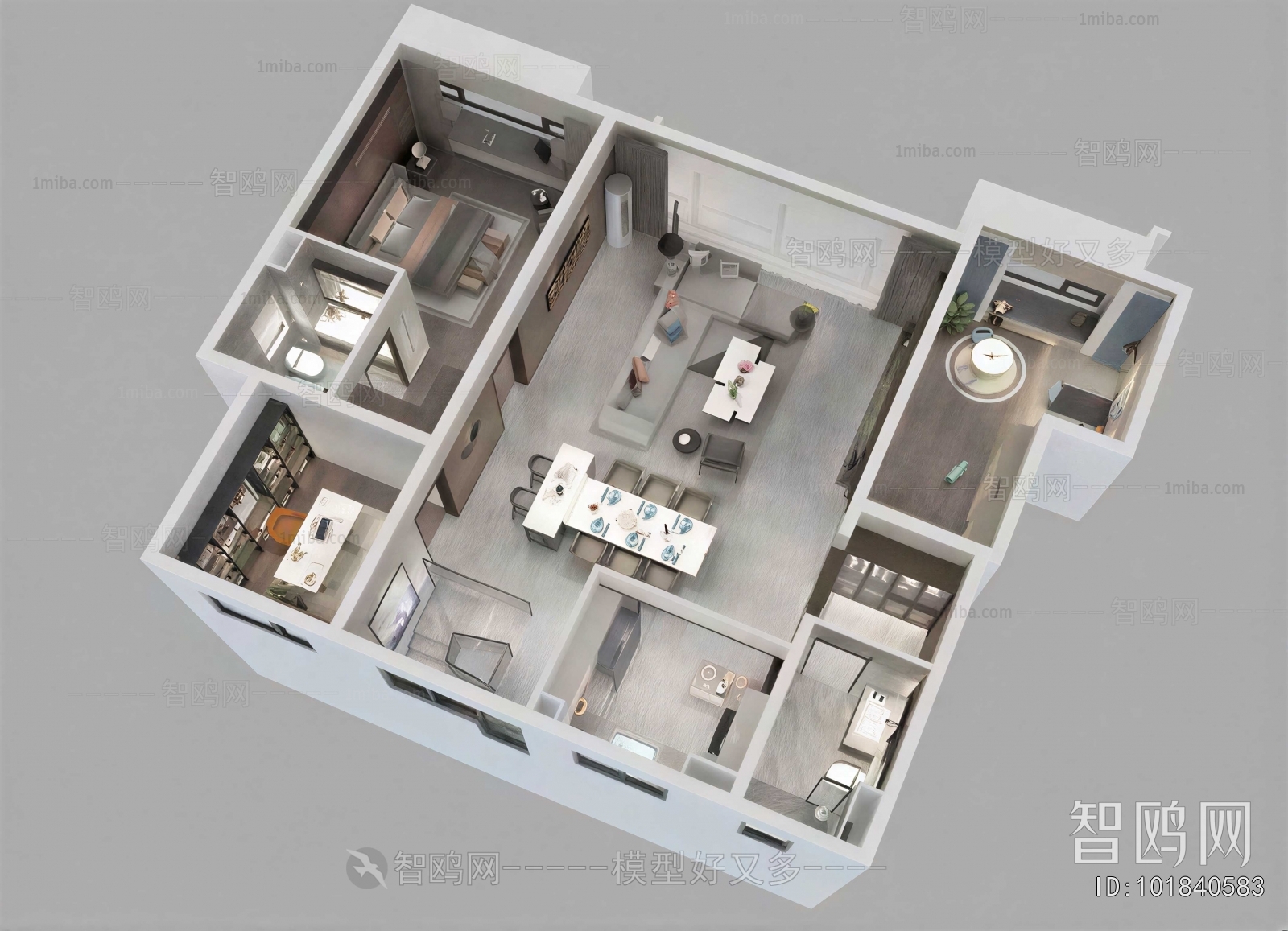 Modern A Bird's-eye View Of Home Decoration
