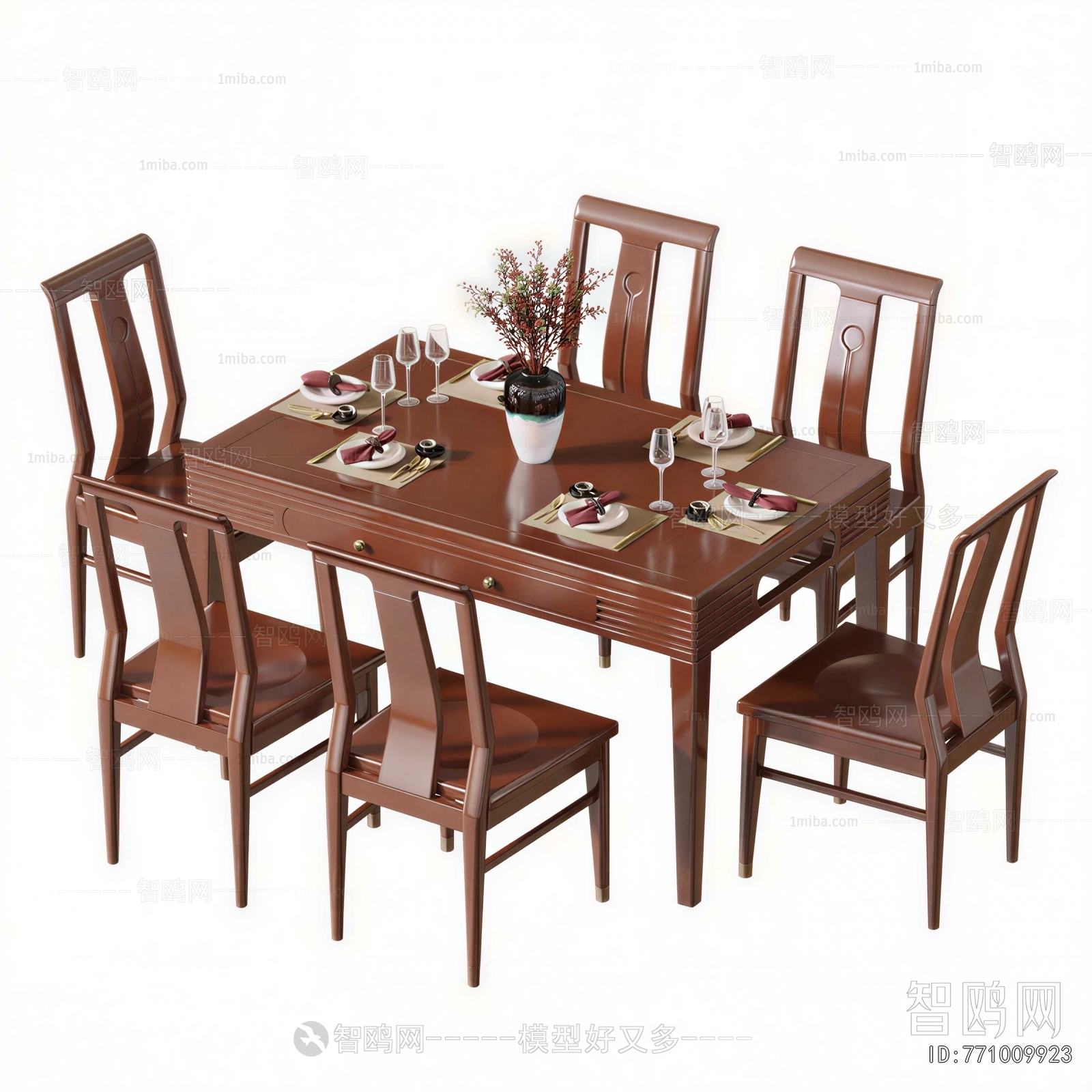 New Chinese Style Dining Table And Chairs