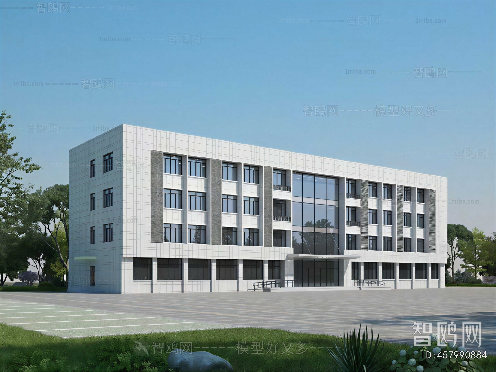 Modern Appearance Of Commercial Building