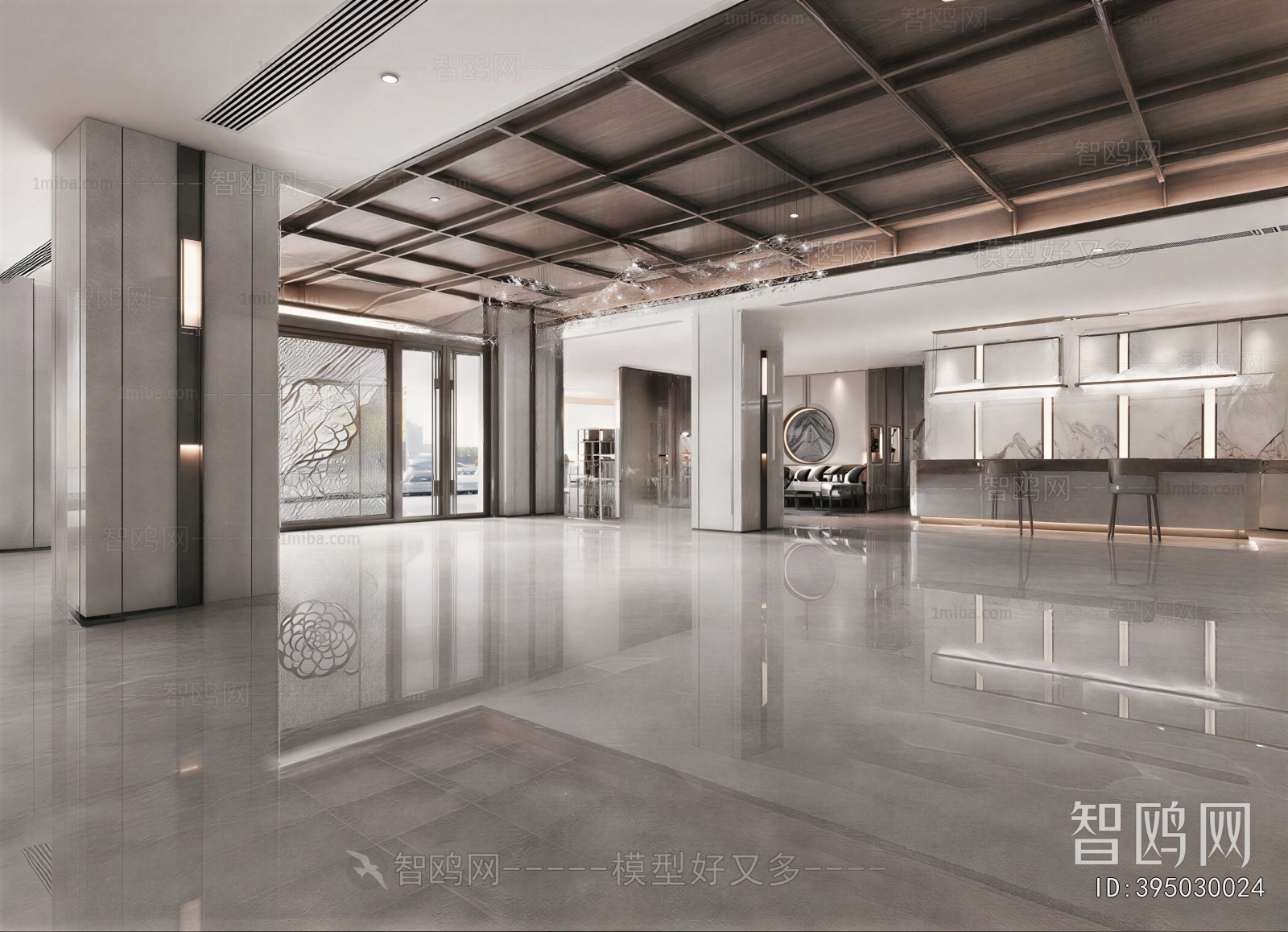 Modern Office Reception Desk