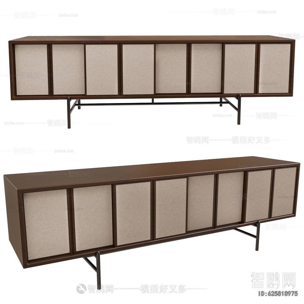 Wabi-sabi Style Side Cabinet