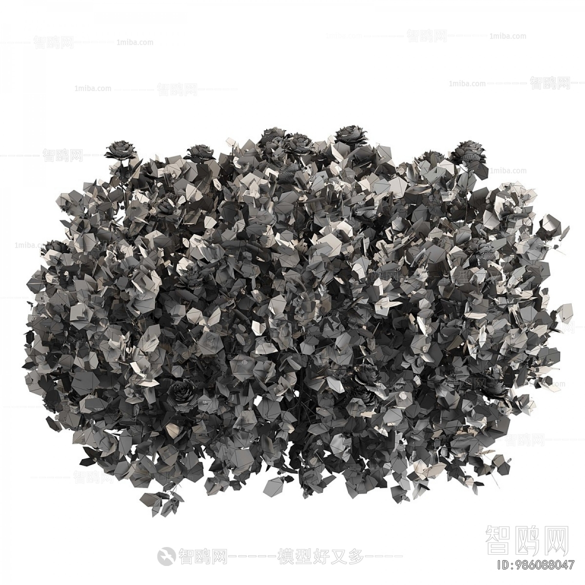 Modern Flowers And Grass