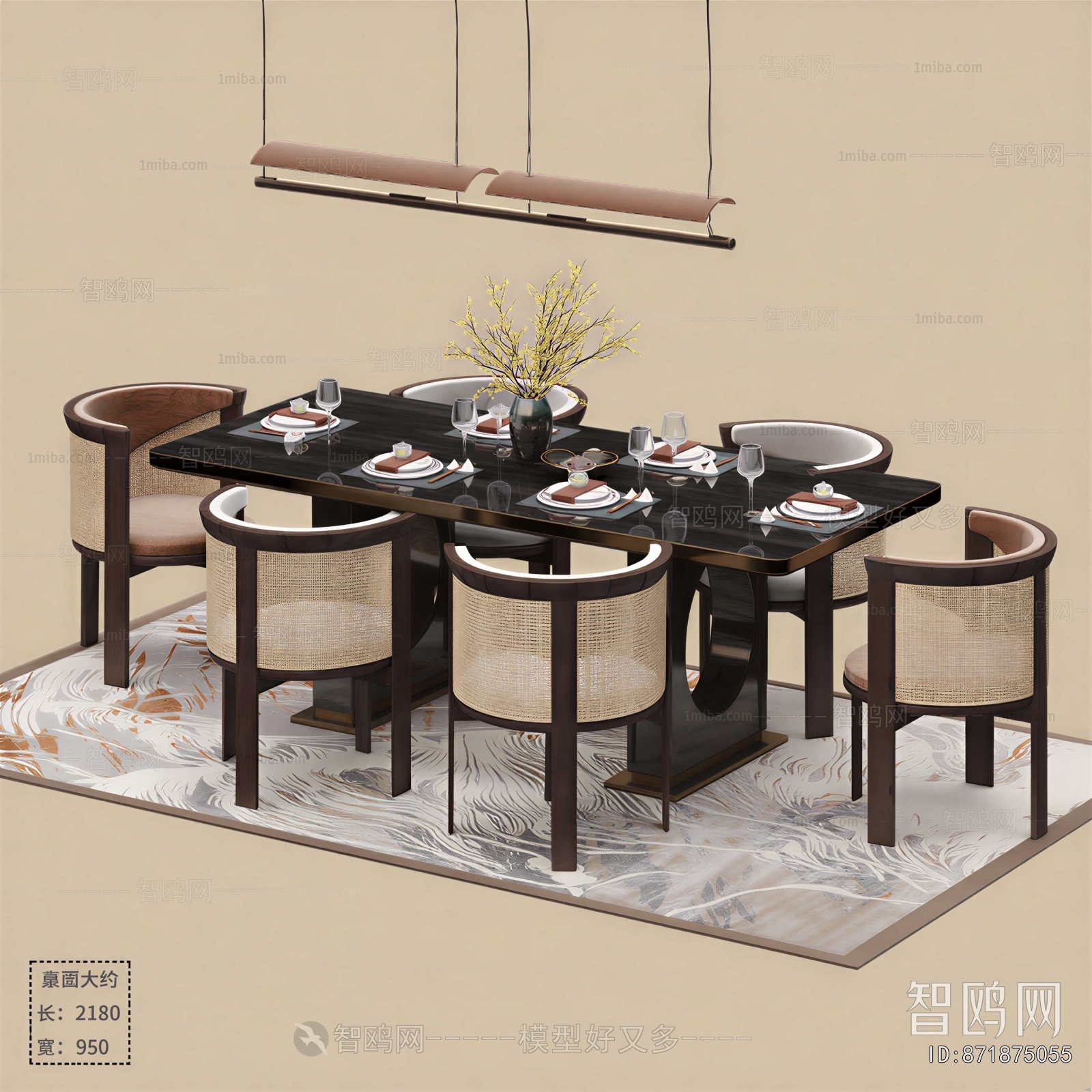 New Chinese Style Dining Table And Chairs