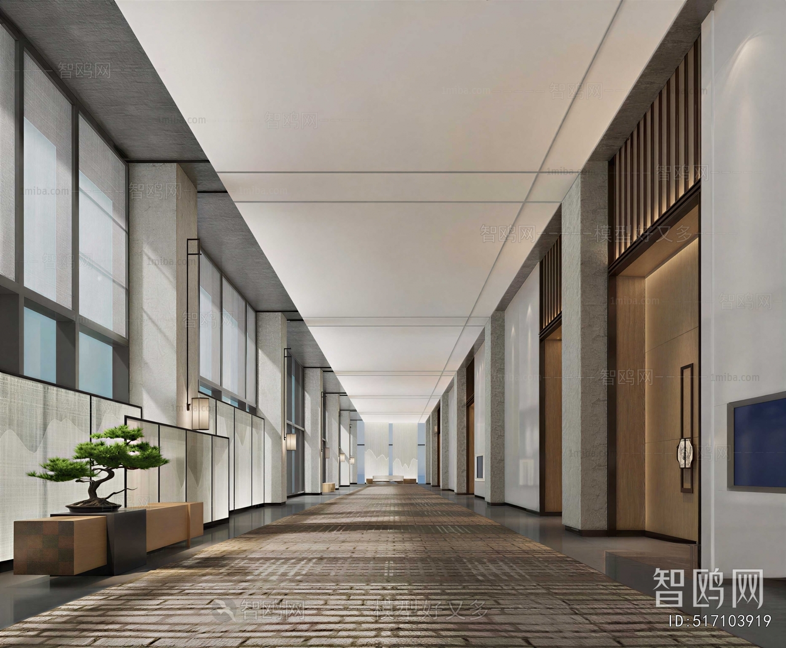 Modern Office Aisle