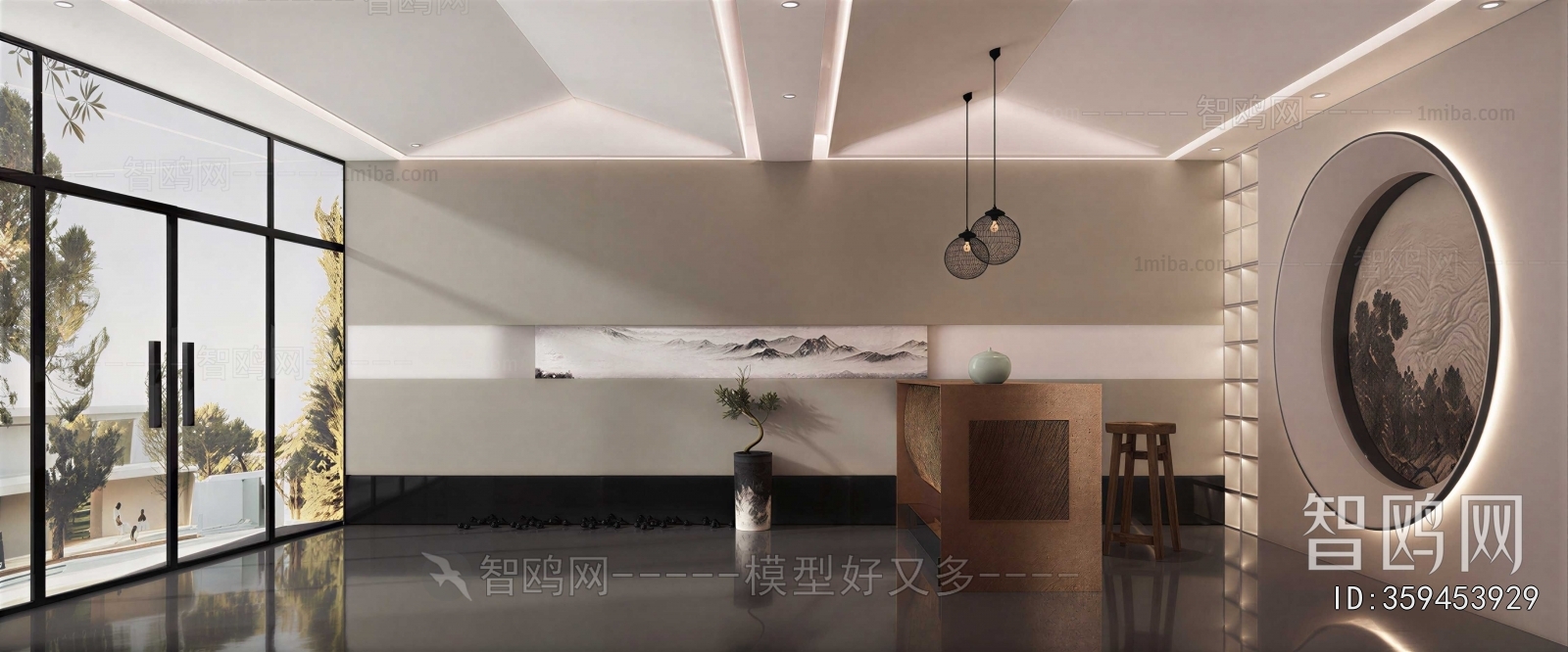 New Chinese Style Lobby Hall