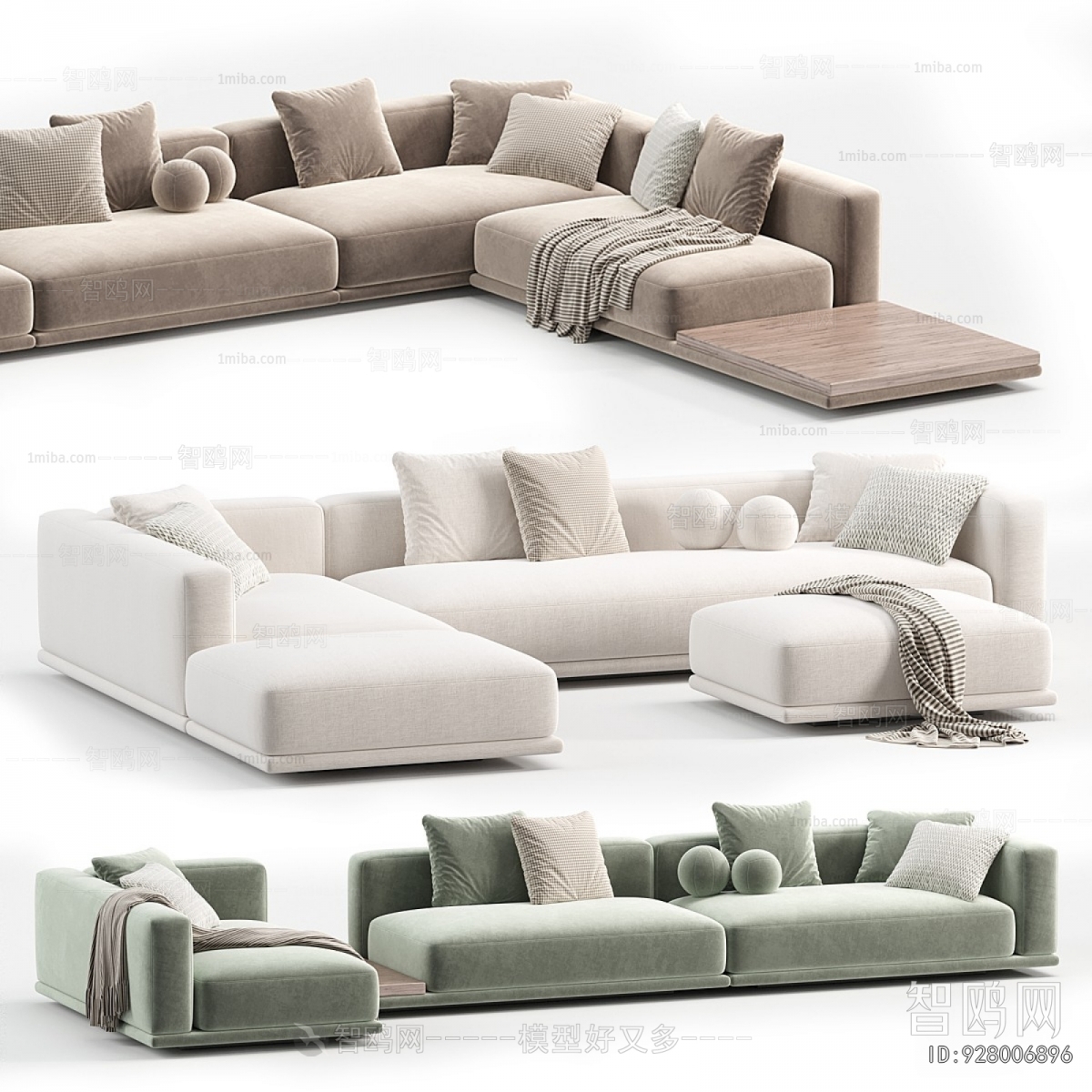 Modern Multi Person Sofa
