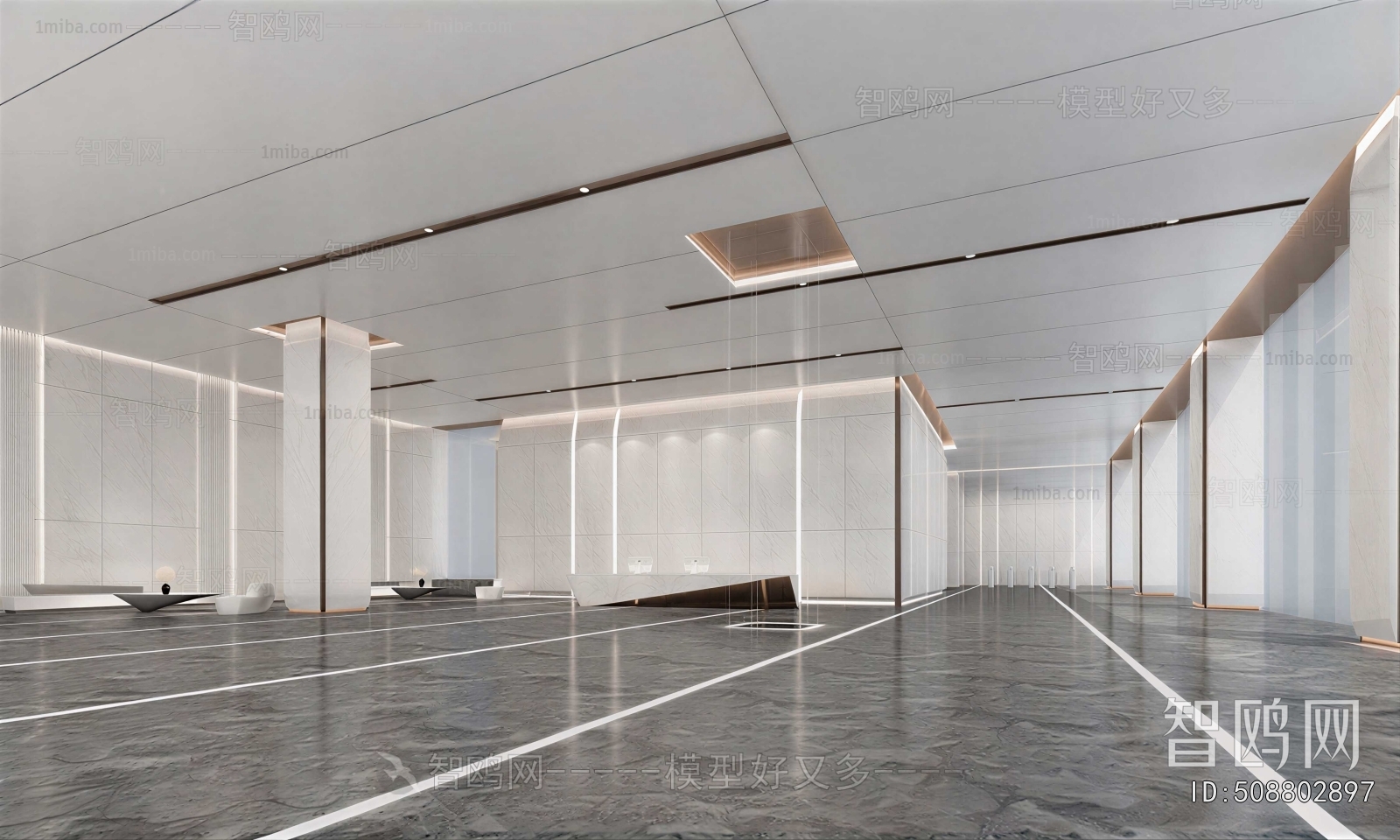 Modern Office Reception Desk