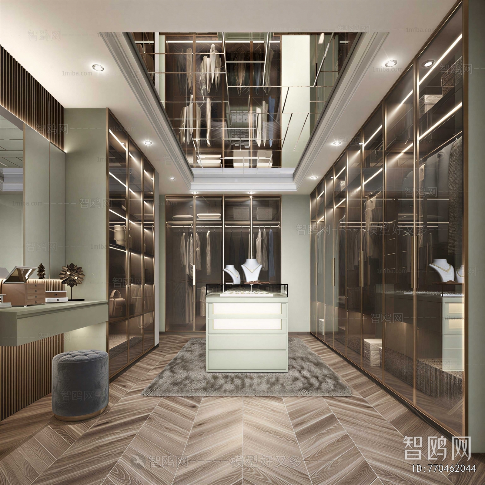 Modern Clothes Storage Area