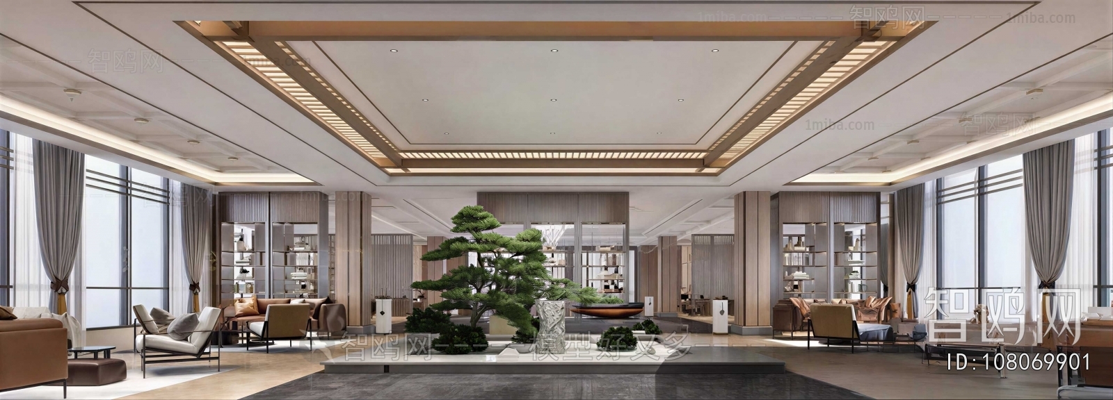 New Chinese Style Lobby Hall