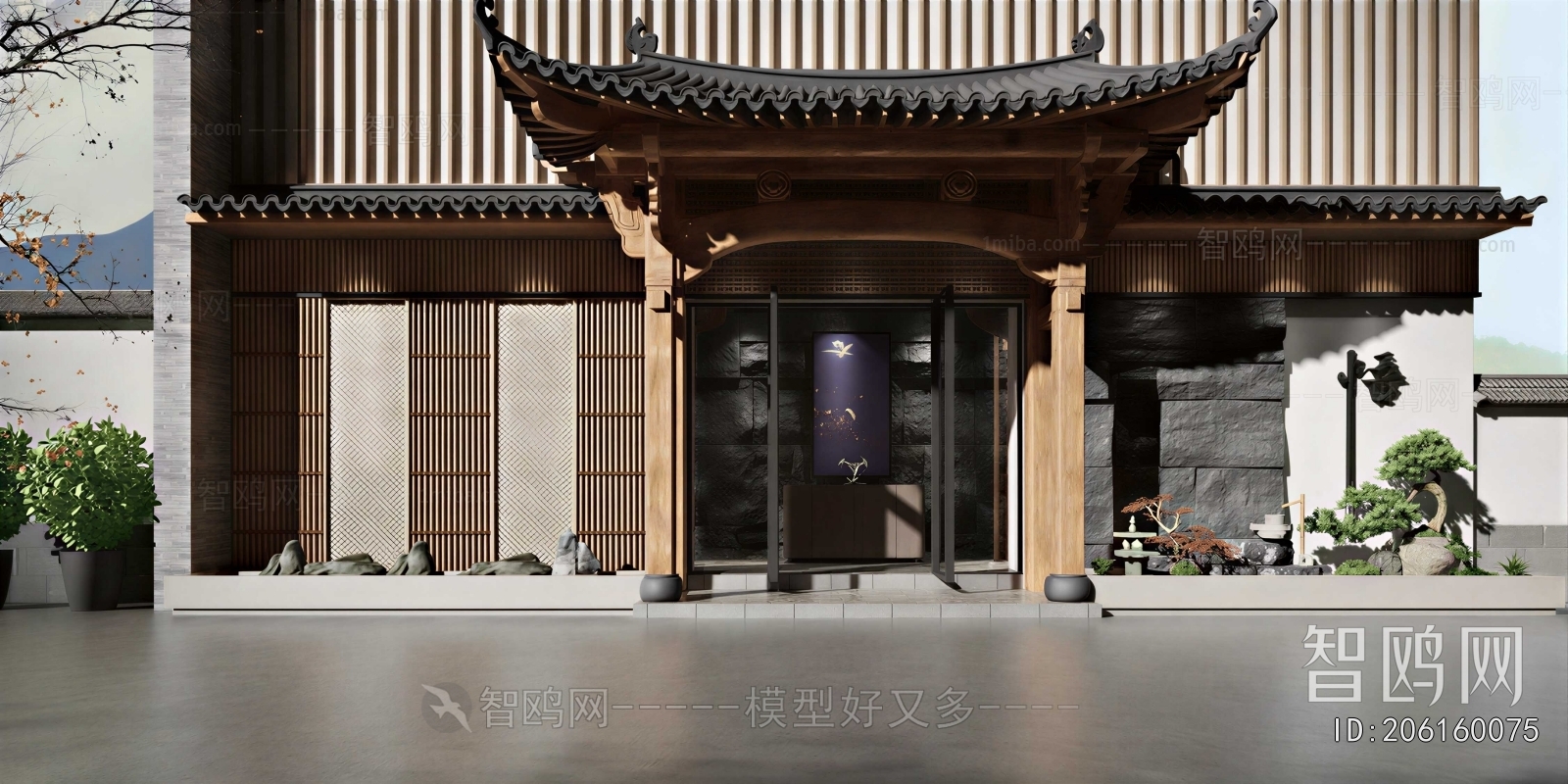 New Chinese Style Facade Element