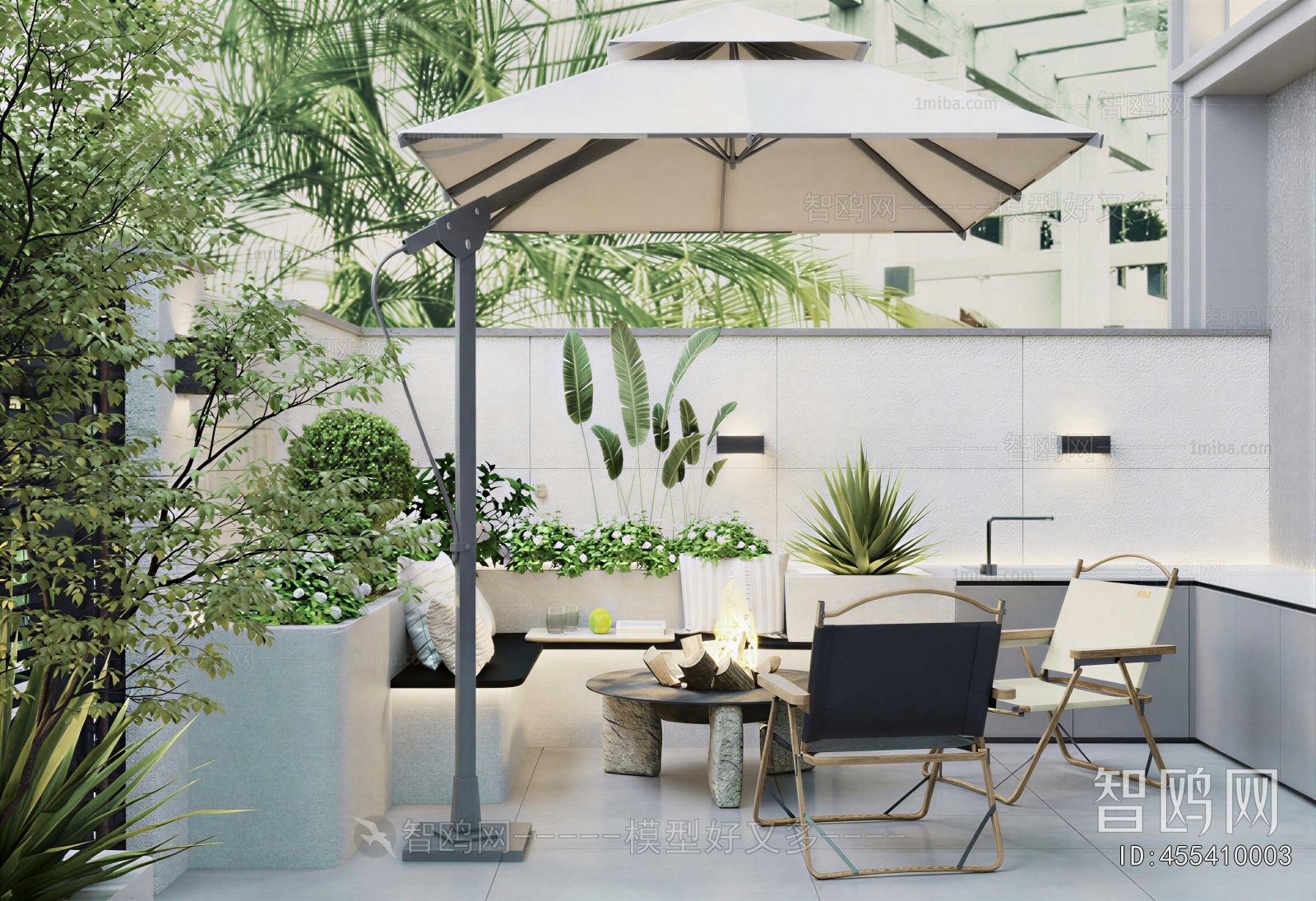 Modern Courtyard/landscape
