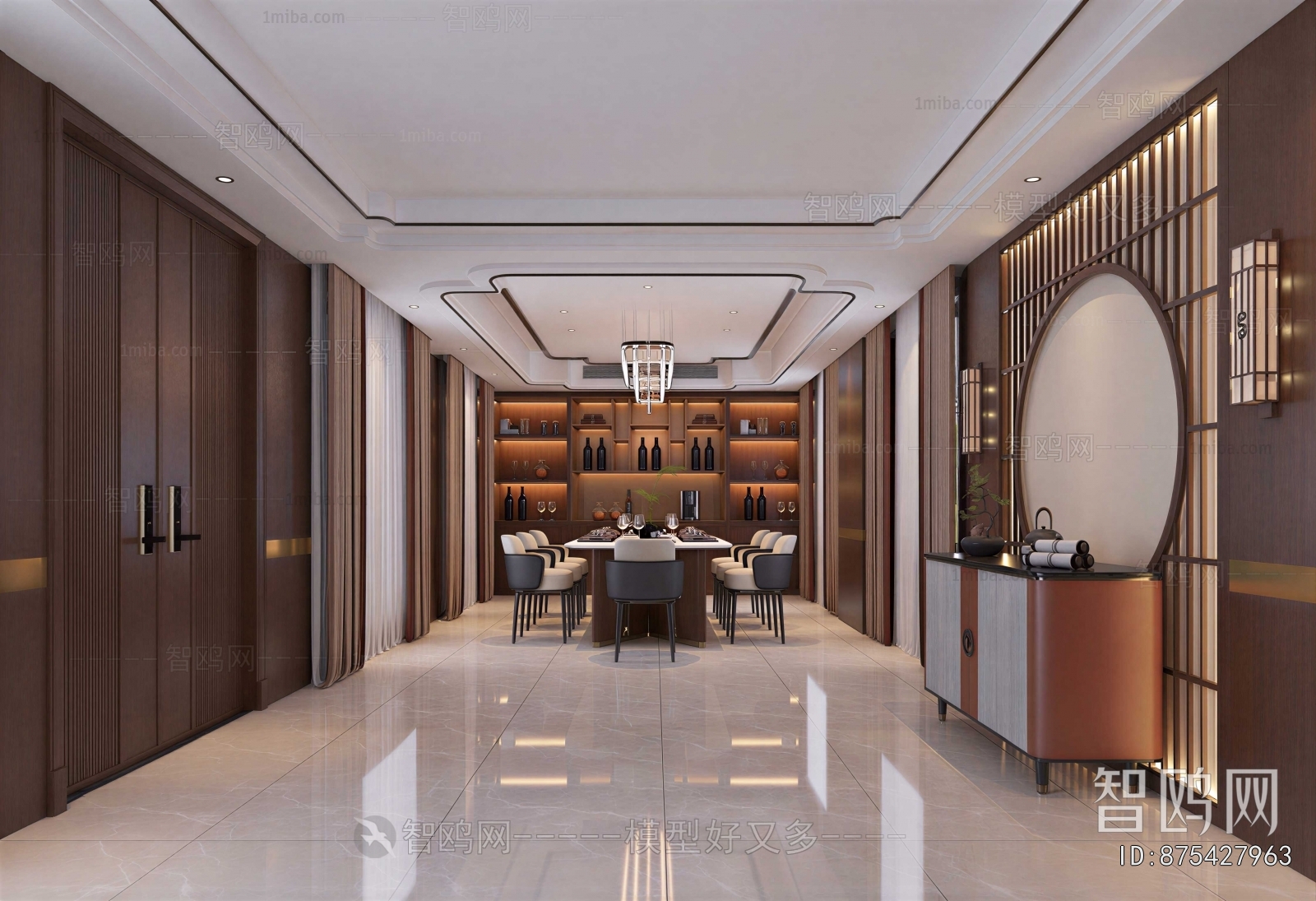 New Chinese Style Dining Room