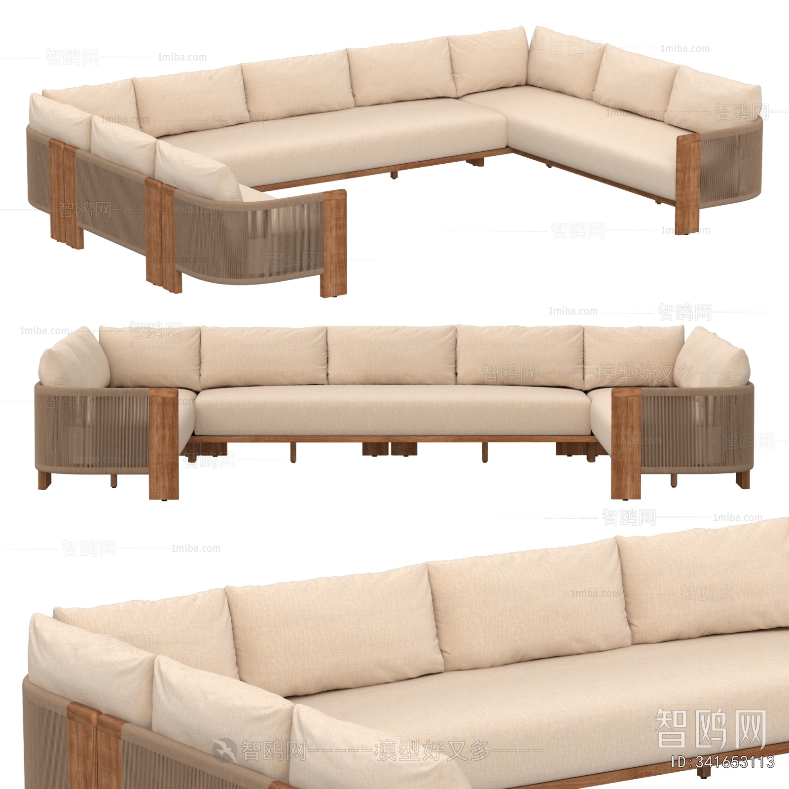 Modern Multi Person Sofa