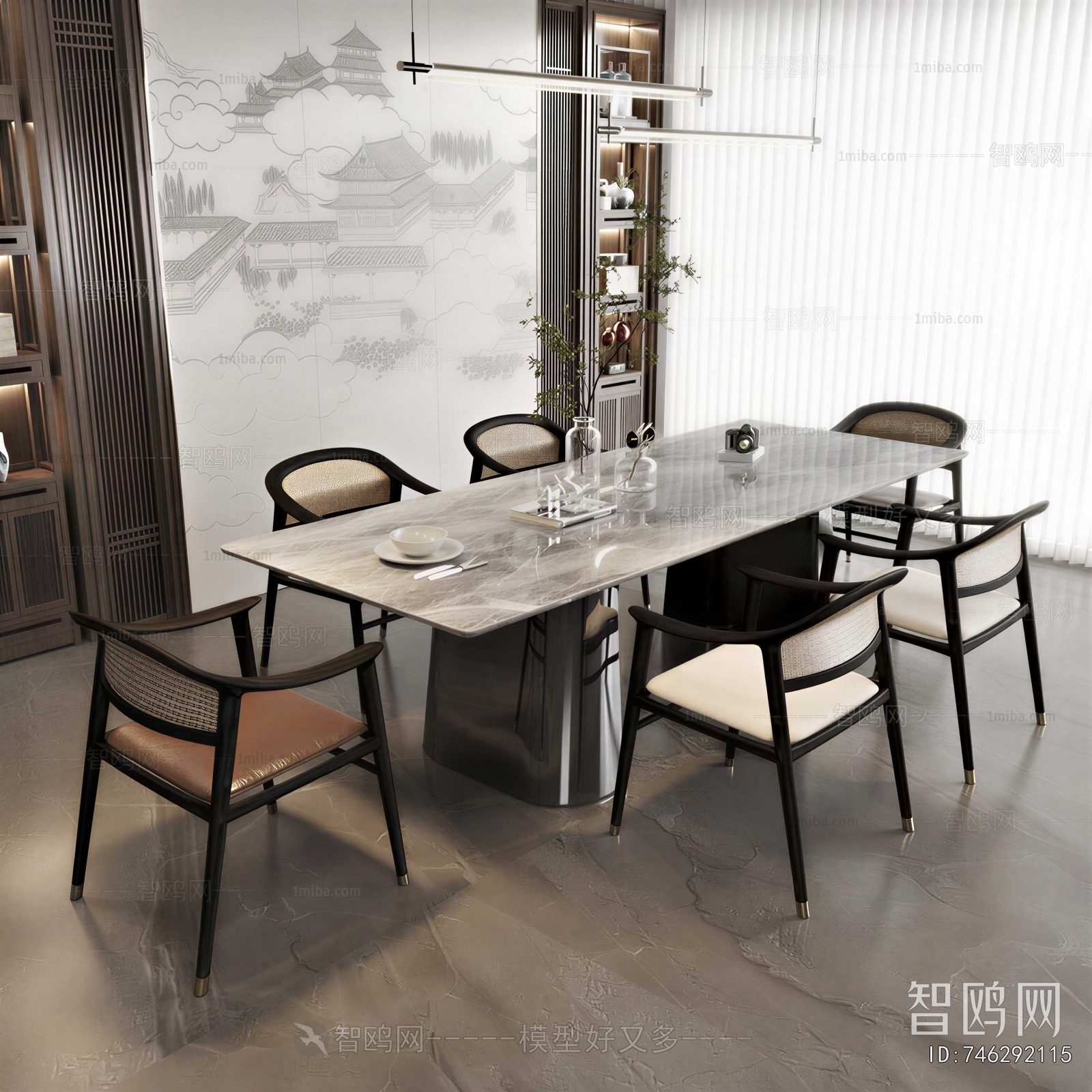New Chinese Style Dining Table And Chairs