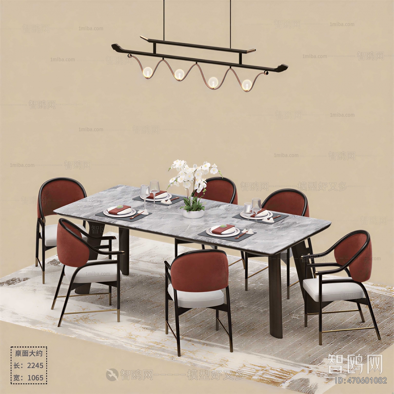 New Chinese Style Dining Table And Chairs
