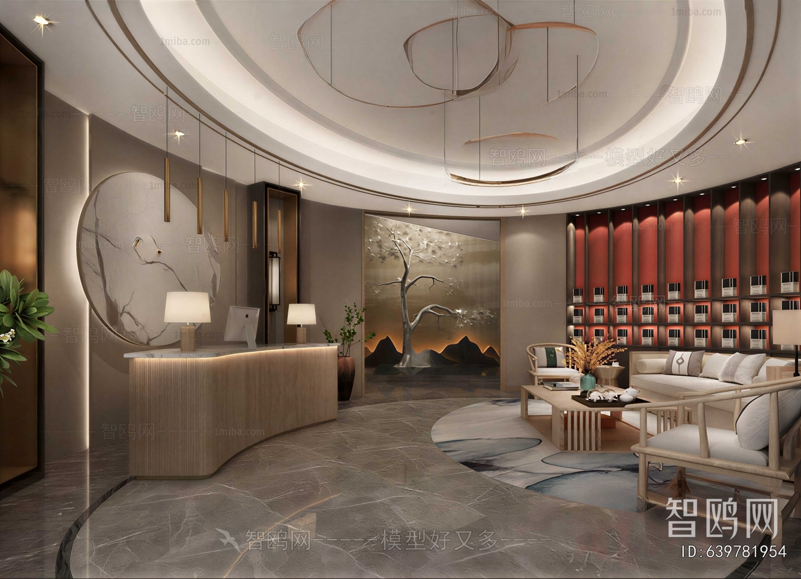 New Chinese Style Lobby Hall