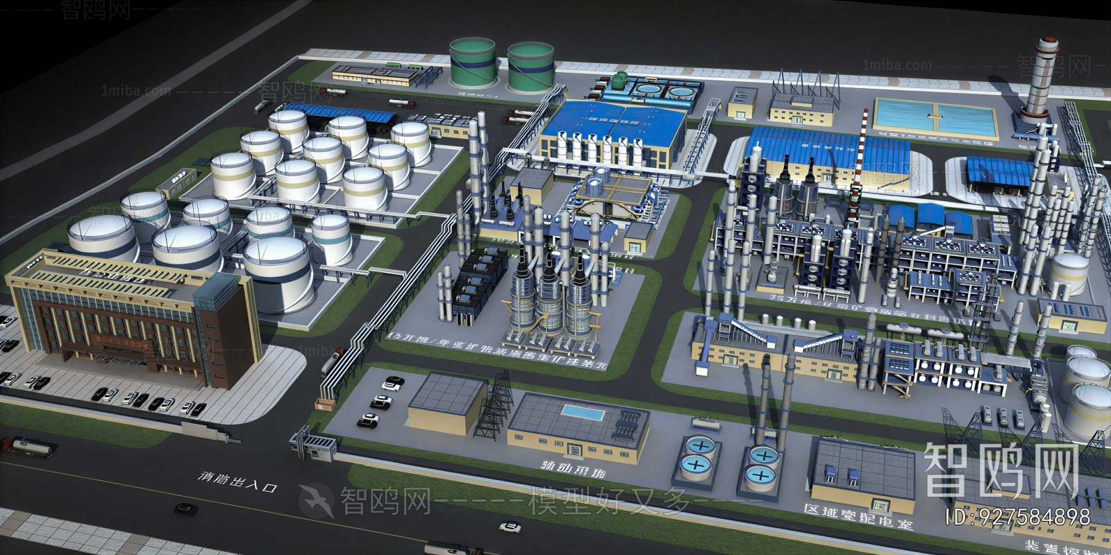 Modern Architectural Bird's-eye View Planning