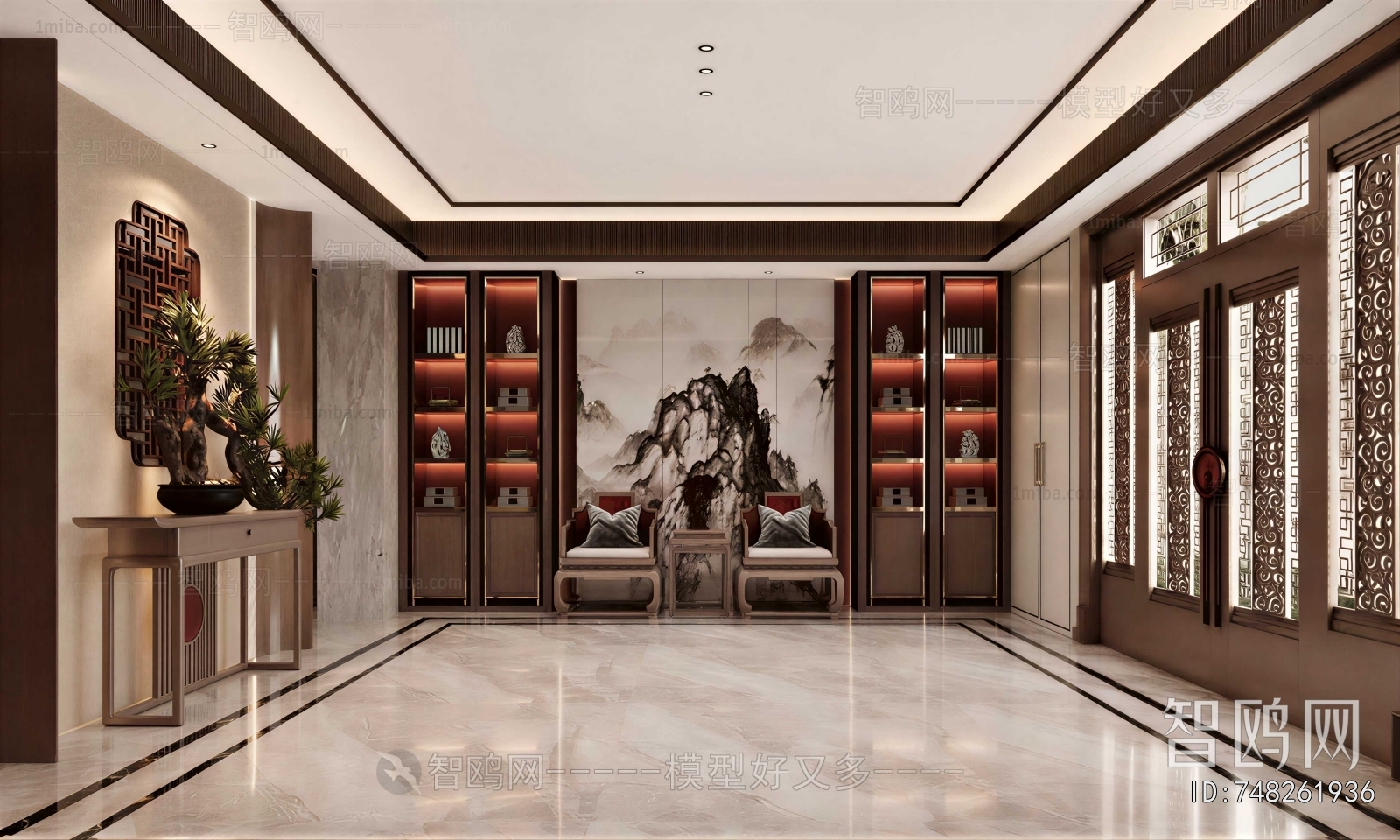 New Chinese Style Hallway