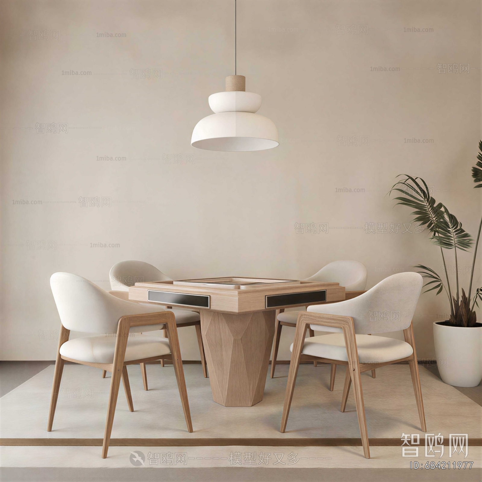 Modern Mahjong Tables And Chairs