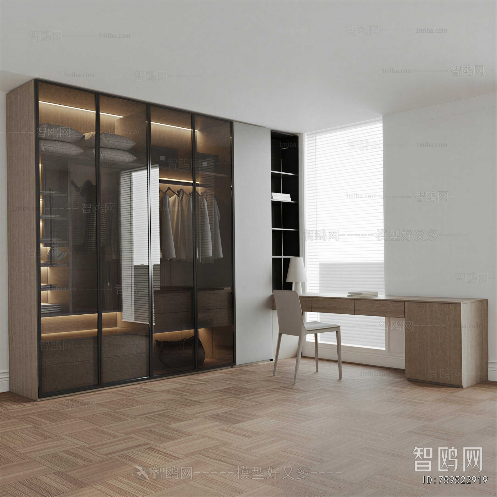 Modern Clothes Storage Area