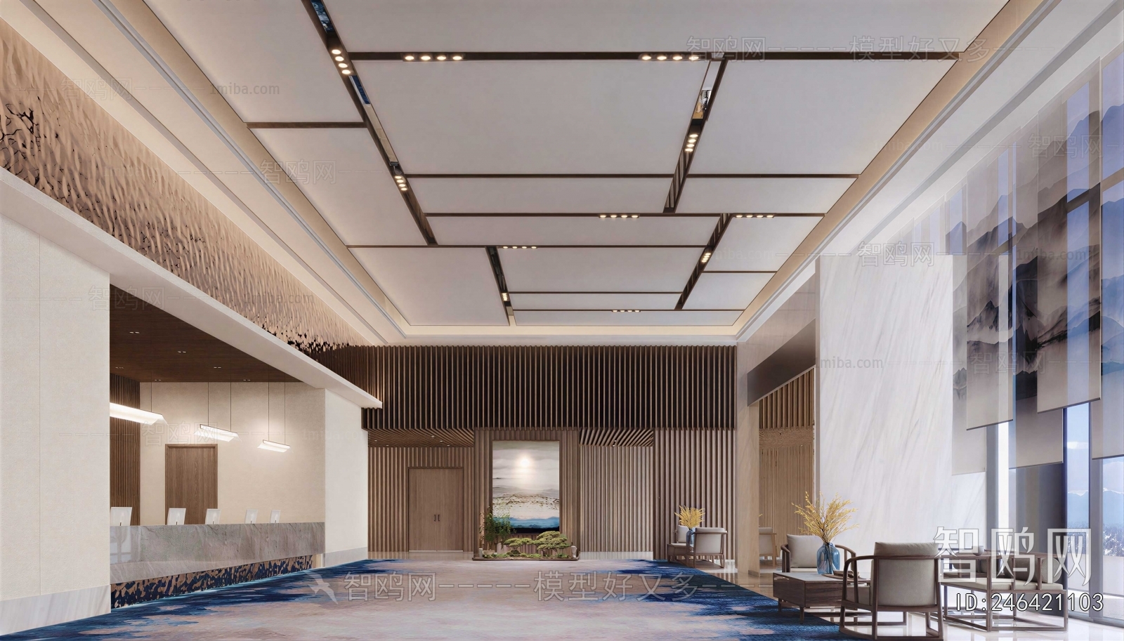 New Chinese Style Lobby Hall