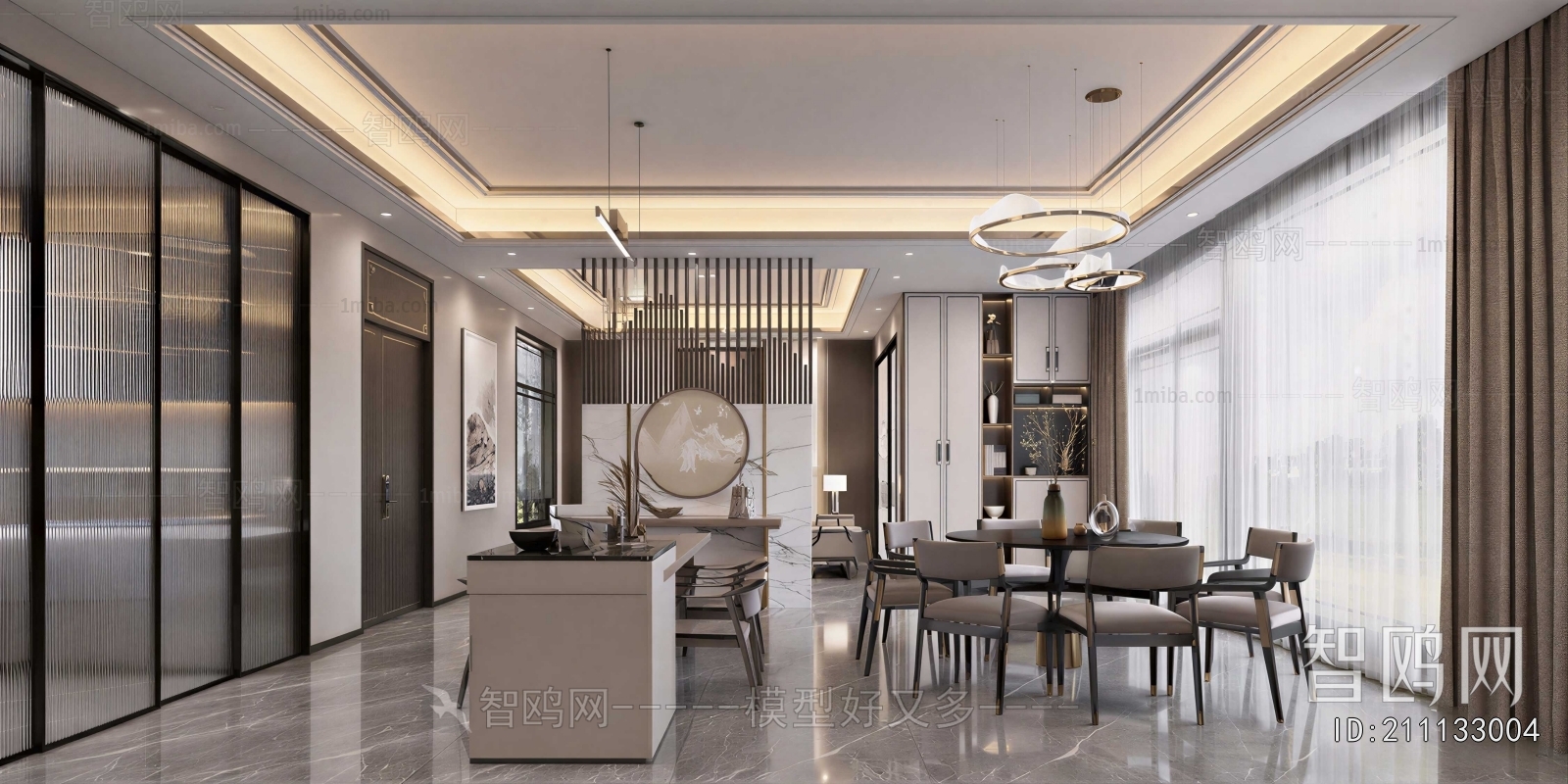 New Chinese Style Dining Room