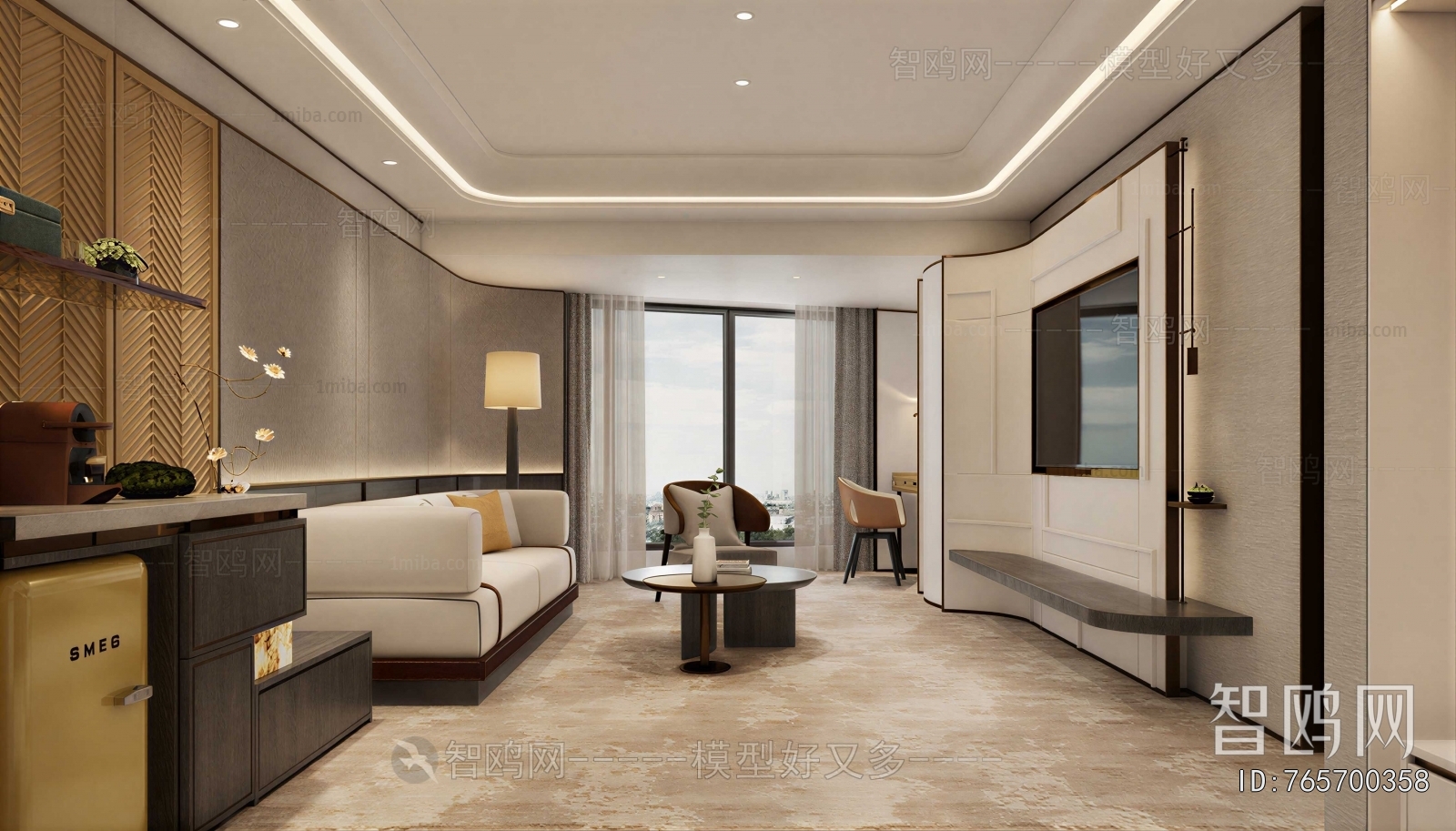 Modern Guest Room