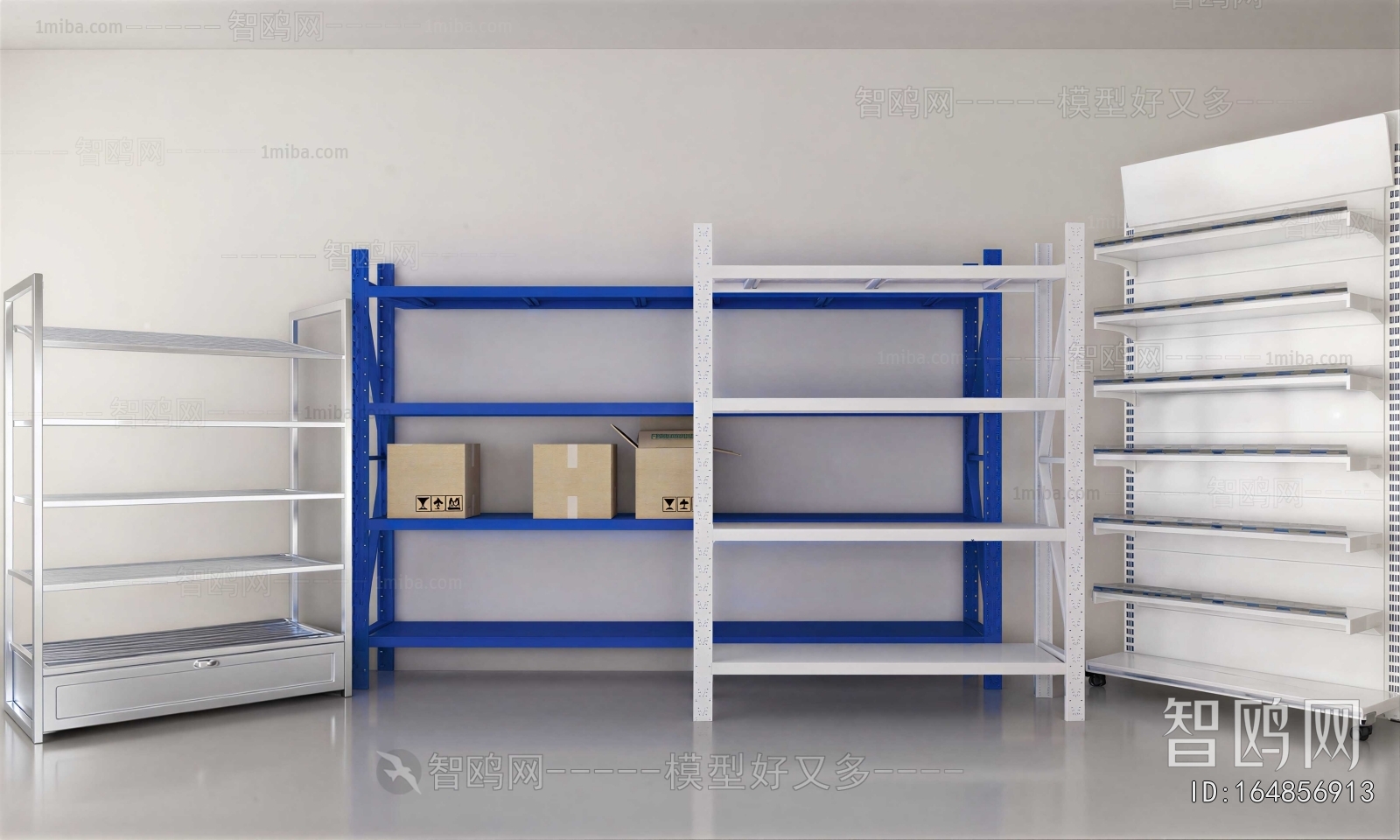 Modern Supermarket Shelf