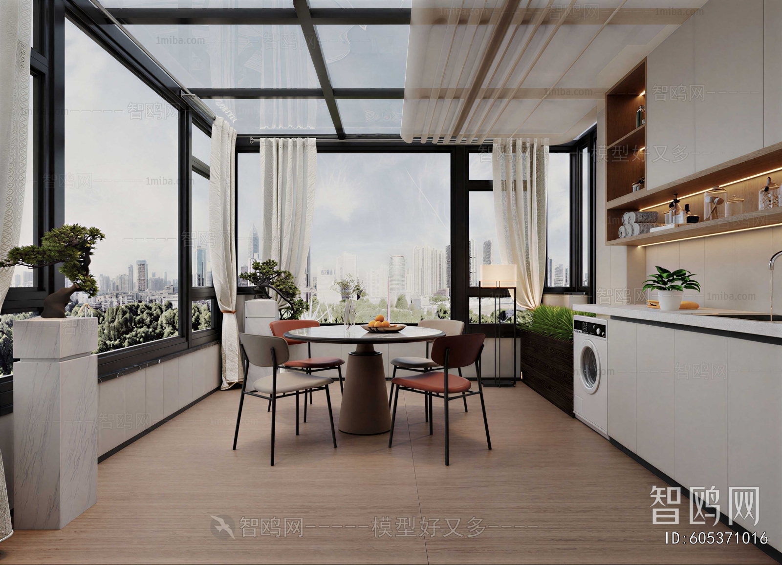 Modern Glass Sun Room