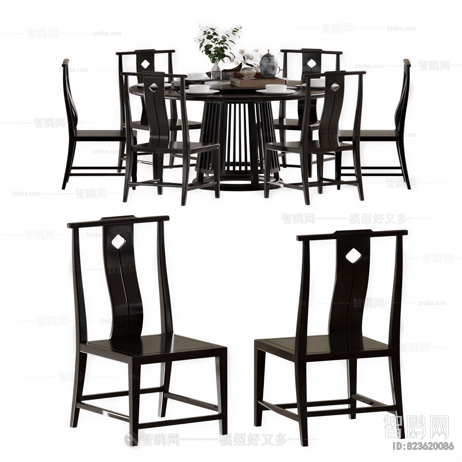 New Chinese Style Dining Table And Chairs