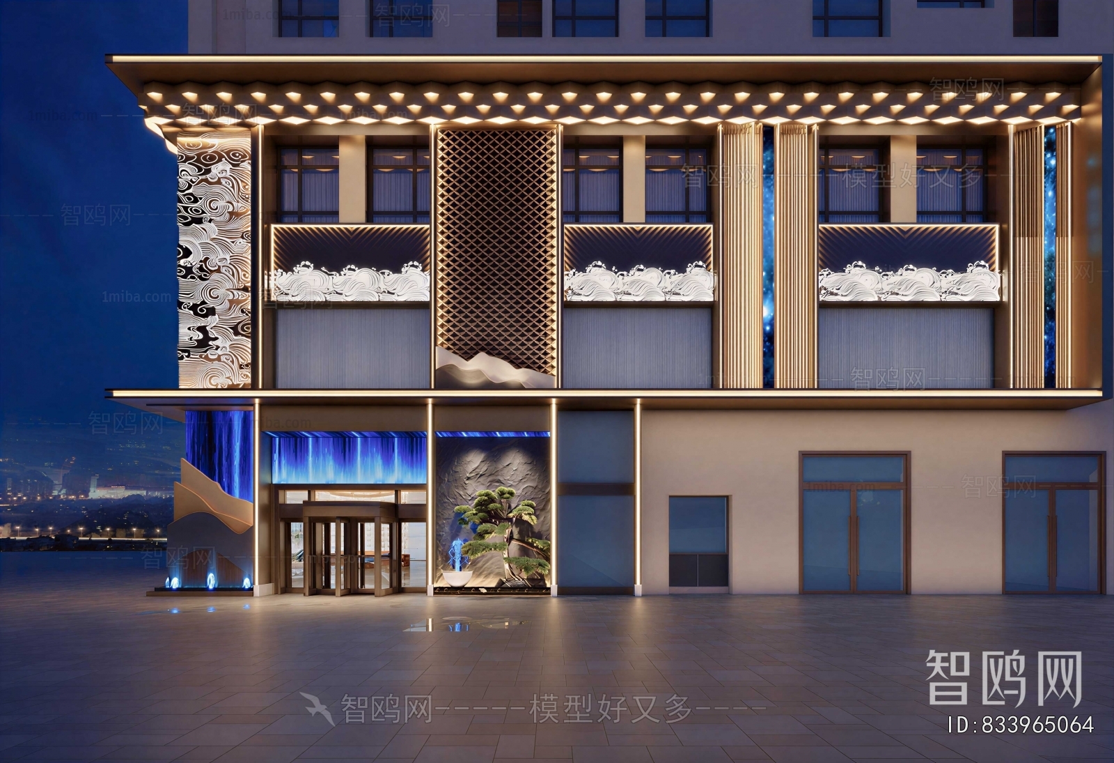 New Chinese Style Facade Element