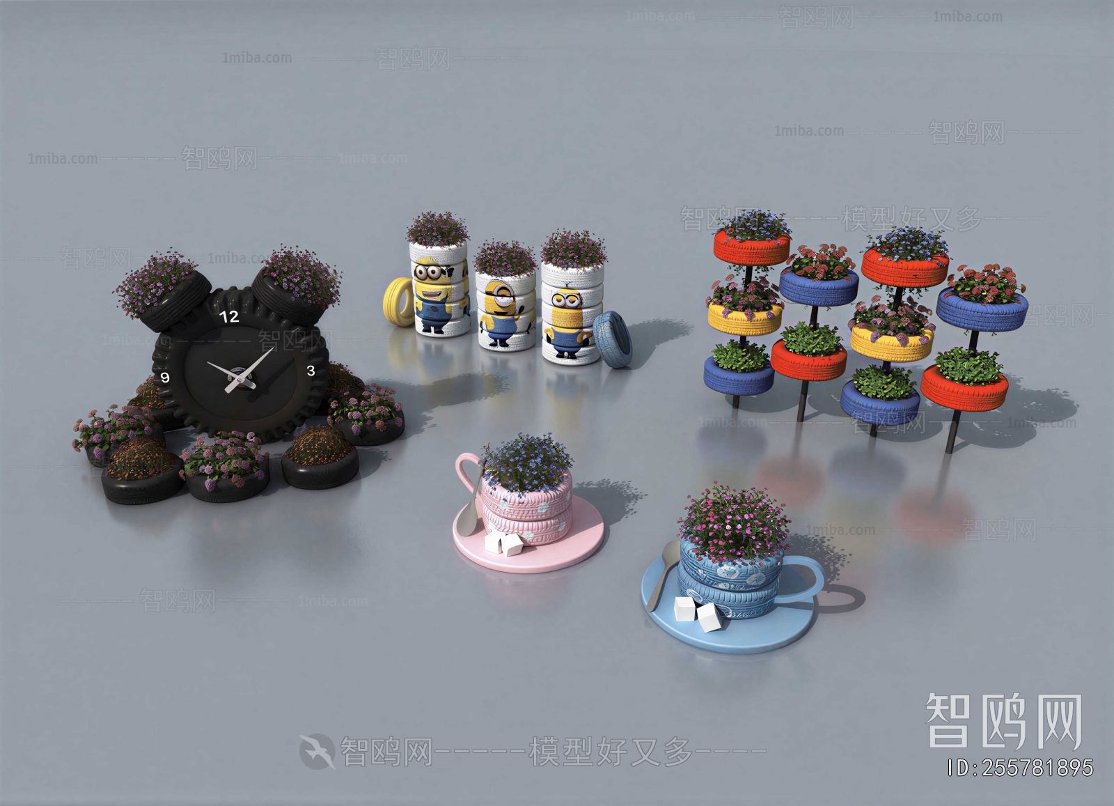 Modern Flower Bed, Flower Bowl, Flower Box