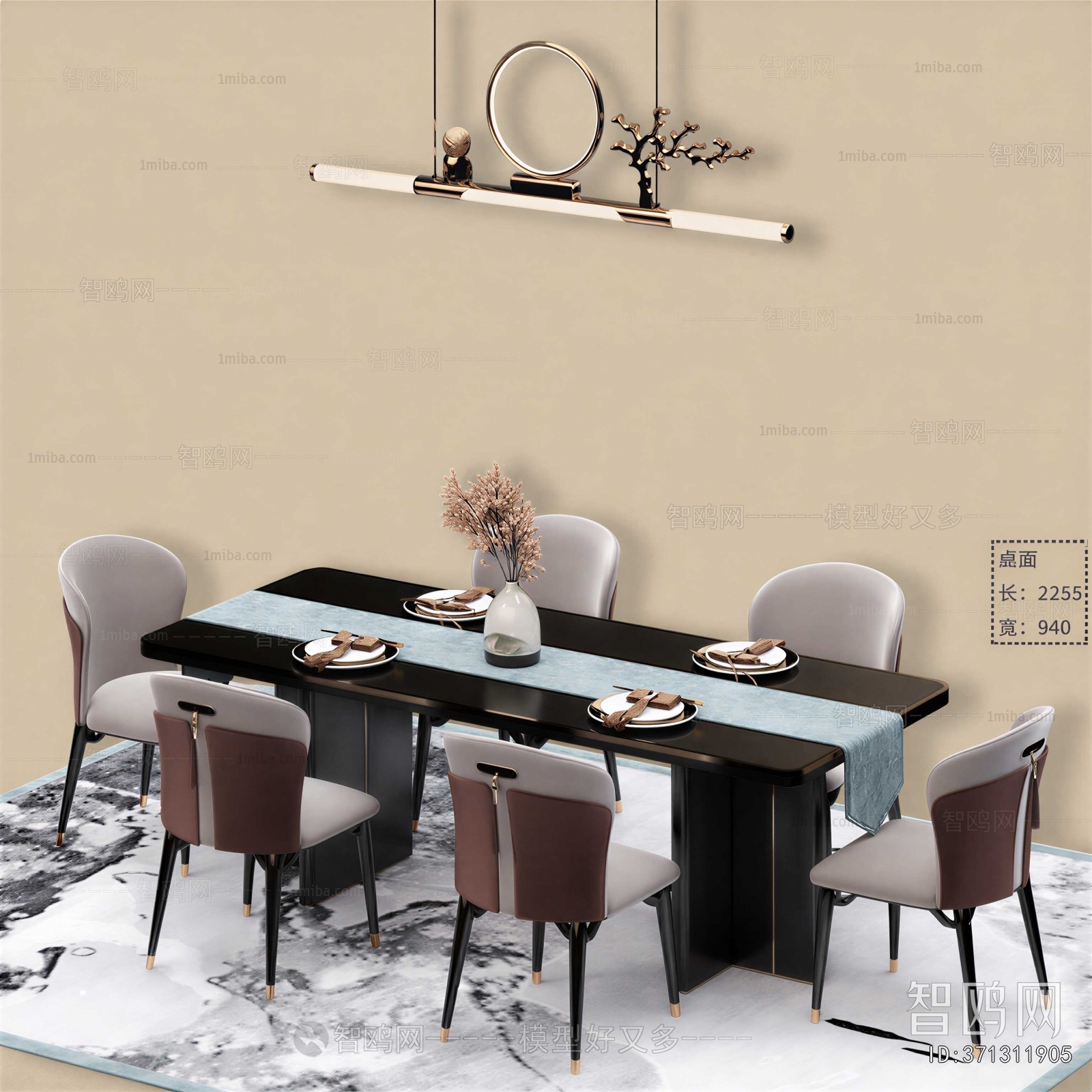 New Chinese Style Dining Table And Chairs