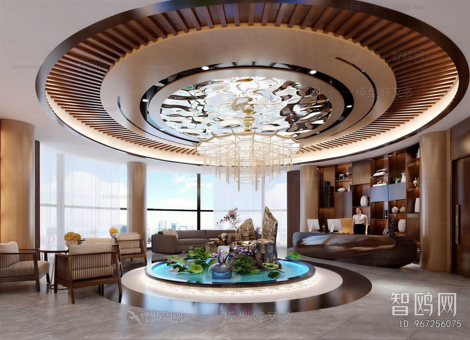 New Chinese Style Lobby Hall