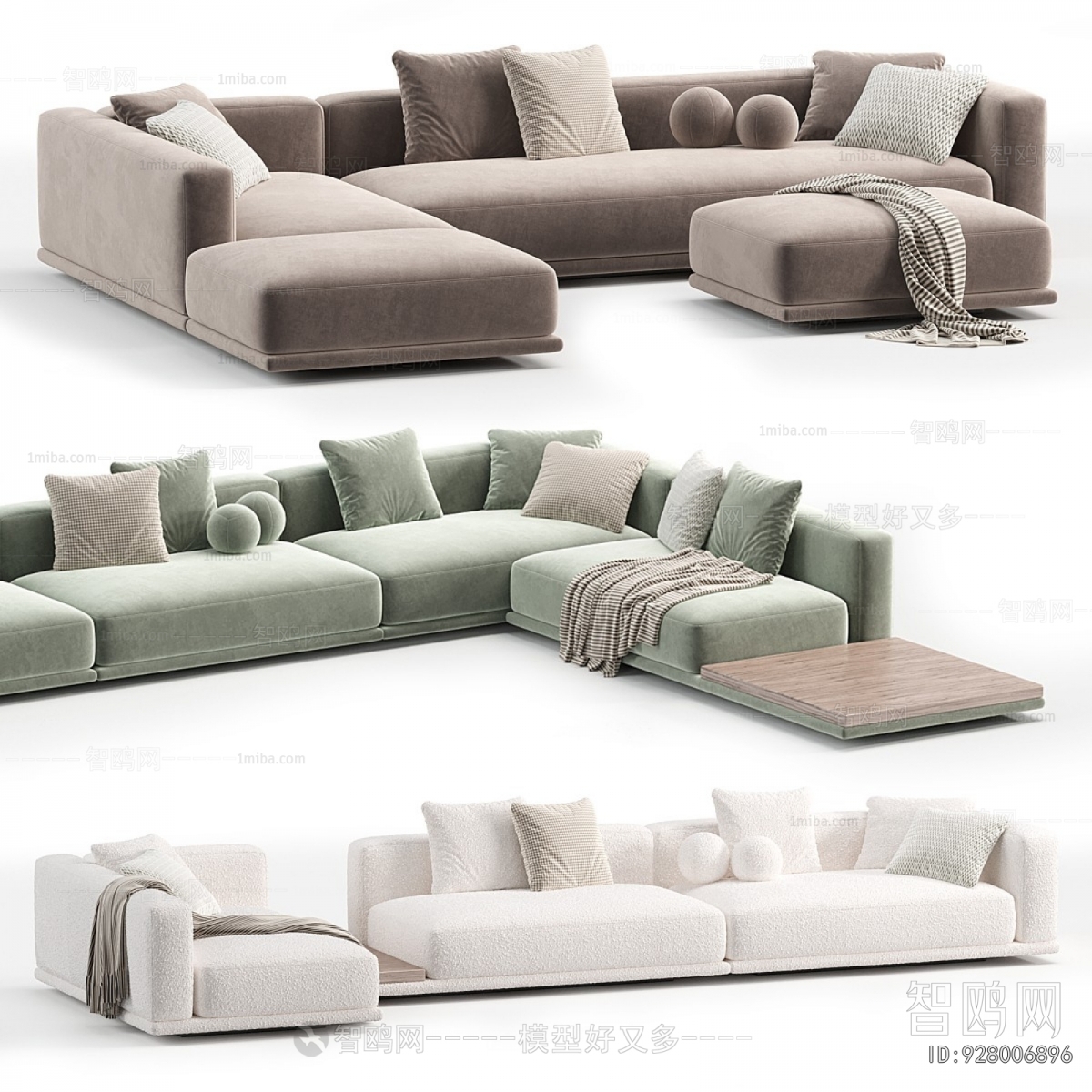 Modern Multi Person Sofa