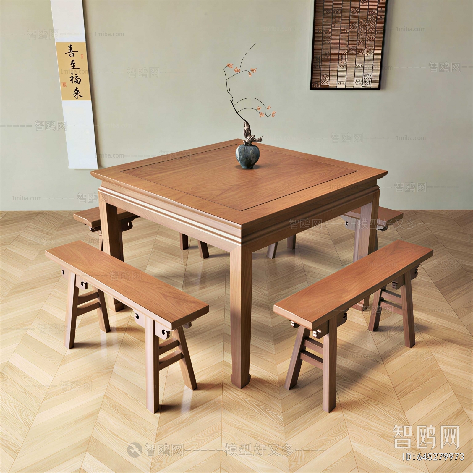 New Chinese Style Dining Table And Chairs
