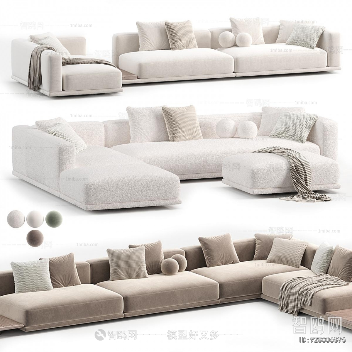 Modern Multi Person Sofa