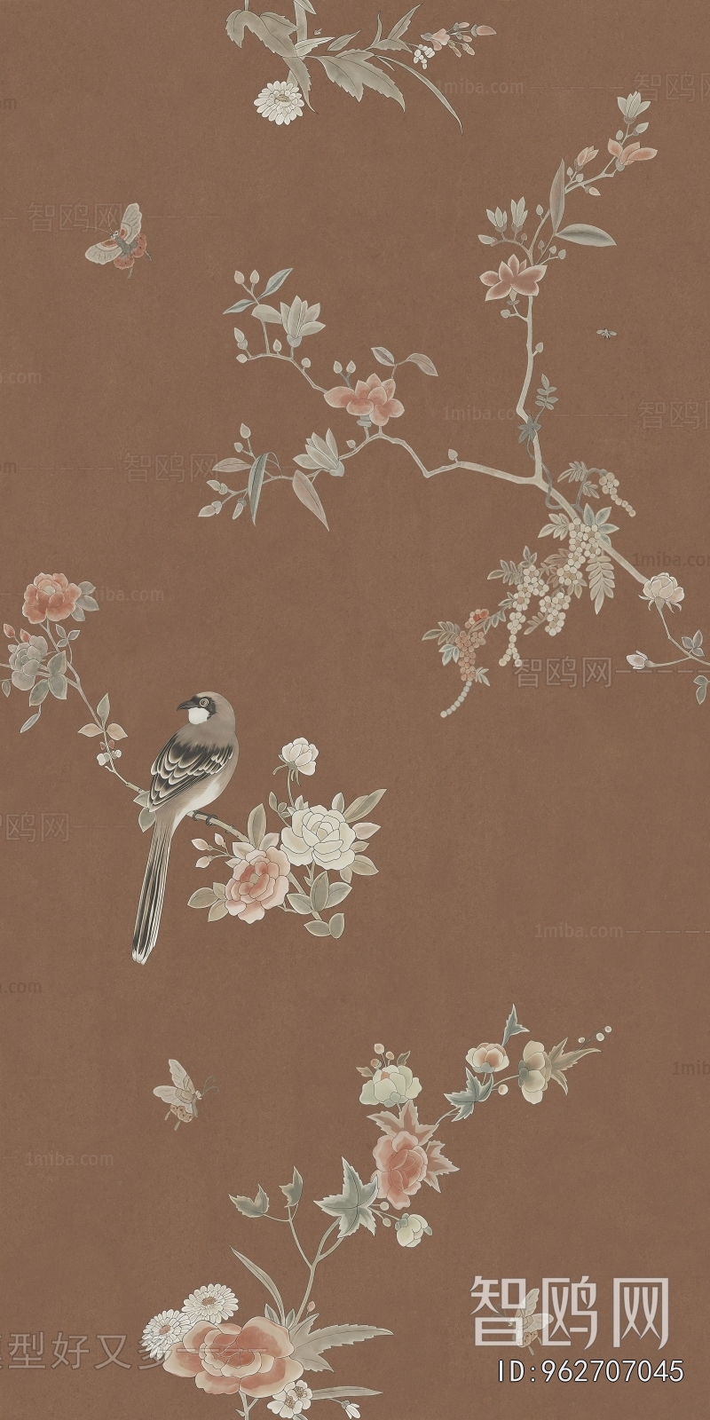 Animal And Plant Pattern Wallpaper