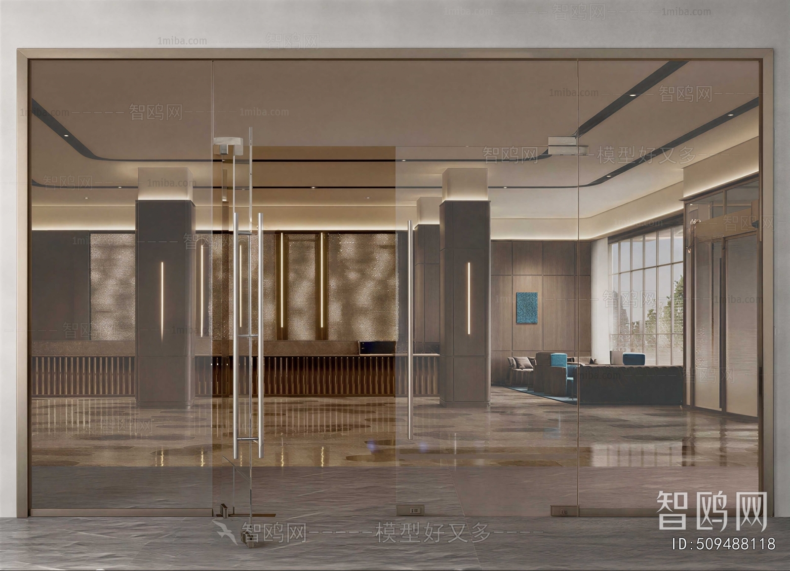 Modern Office Reception Desk