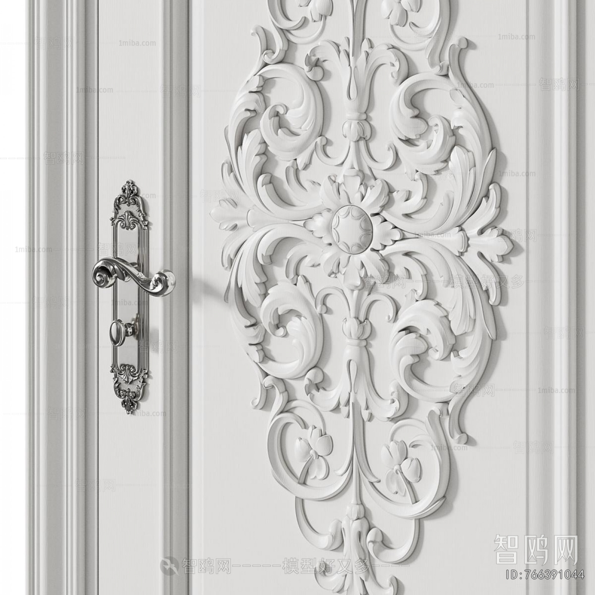 Simple European Style Single Door