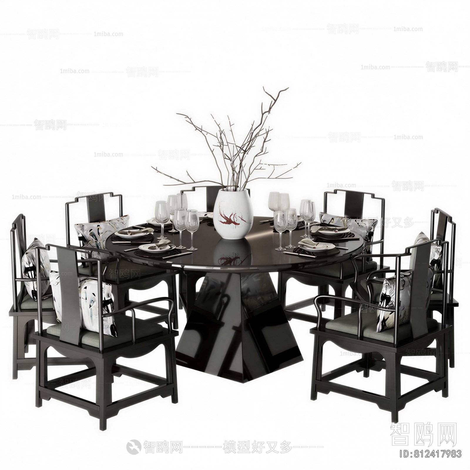 New Chinese Style Dining Table And Chairs