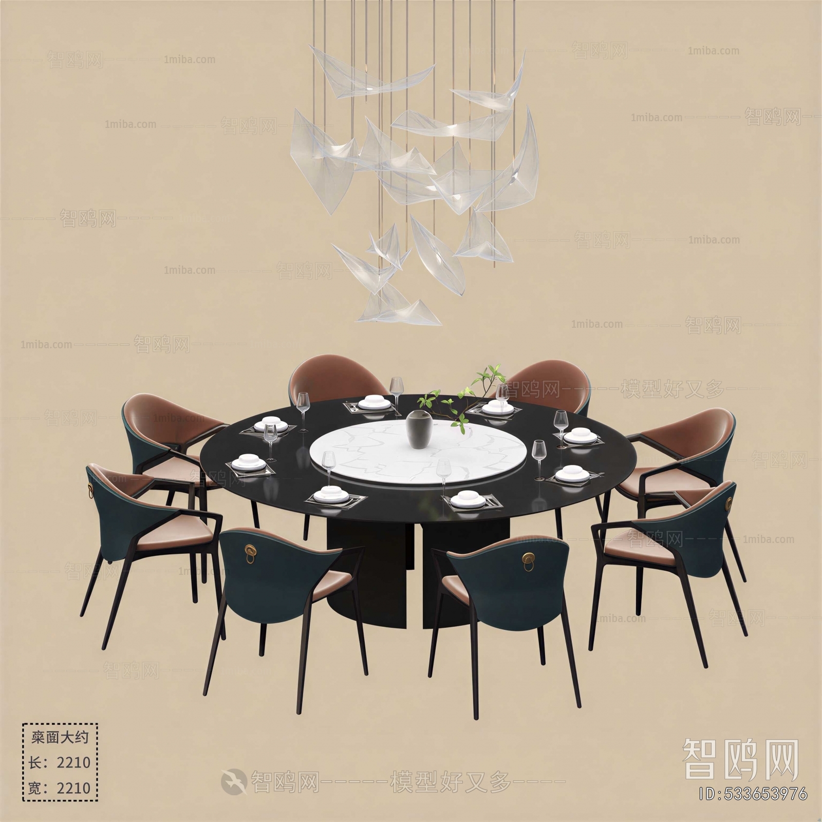 New Chinese Style Dining Table And Chairs