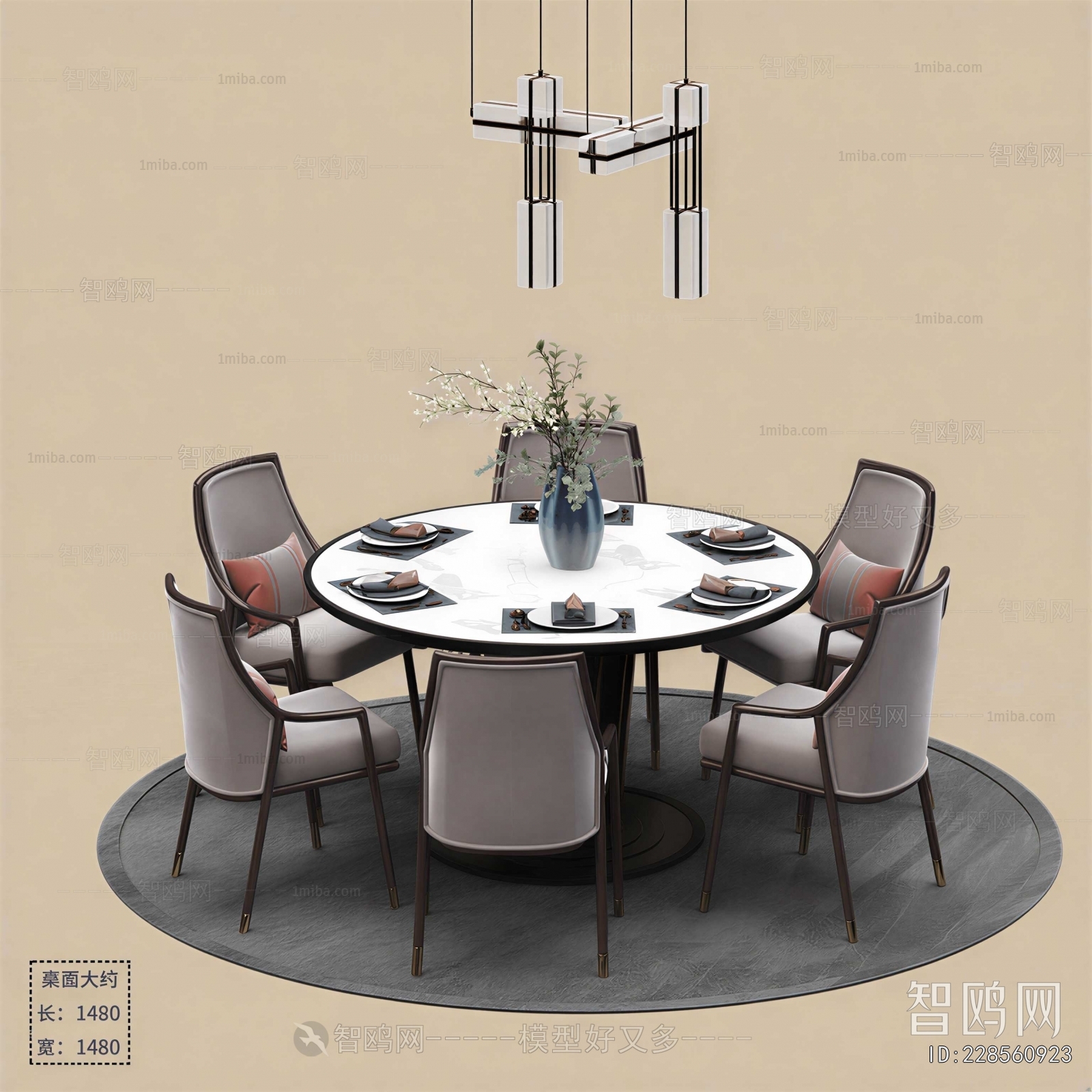 New Chinese Style Dining Table And Chairs