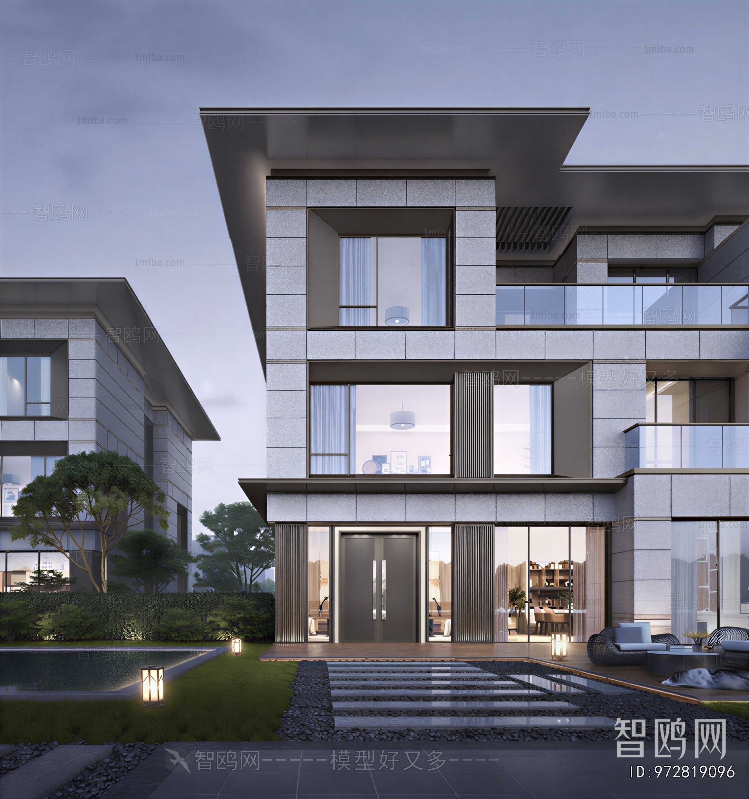 Modern Courtyard/landscape