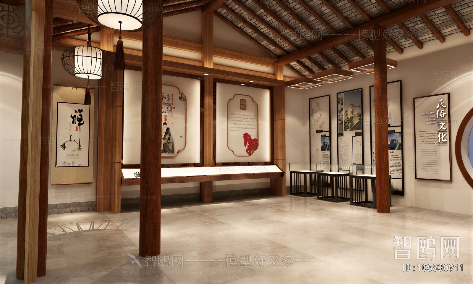 New Chinese Style Exhibition Hall